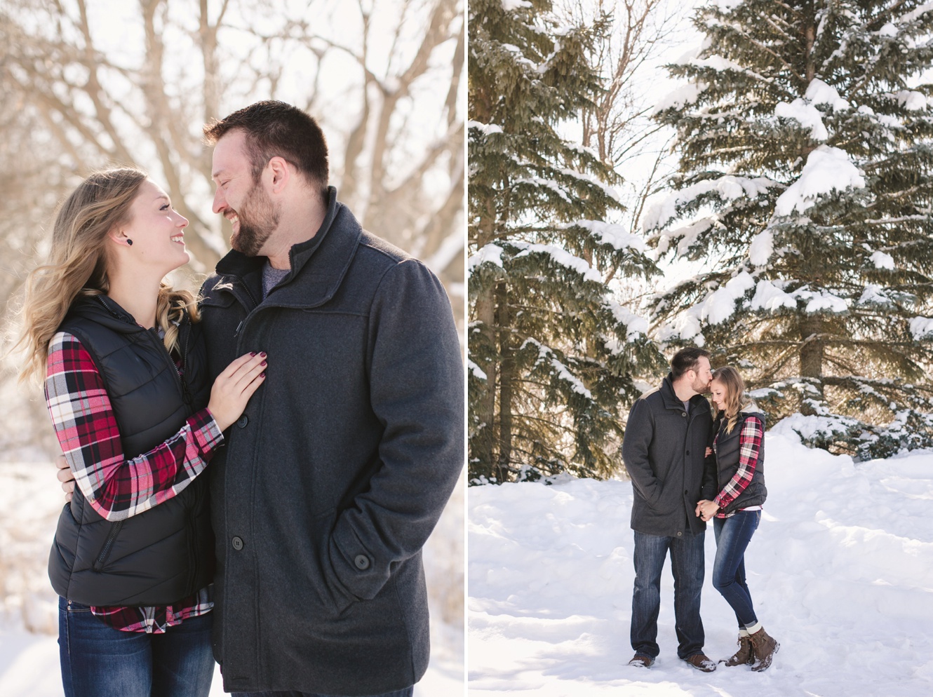 What to wear winter engagement photo