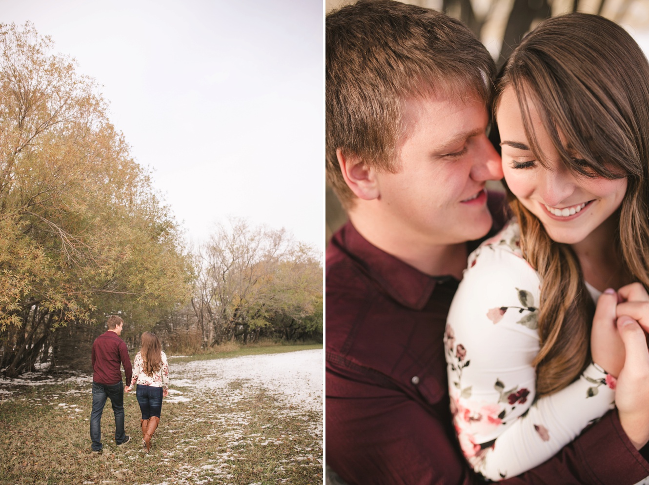 Romantic Fall Engagement Session pictures