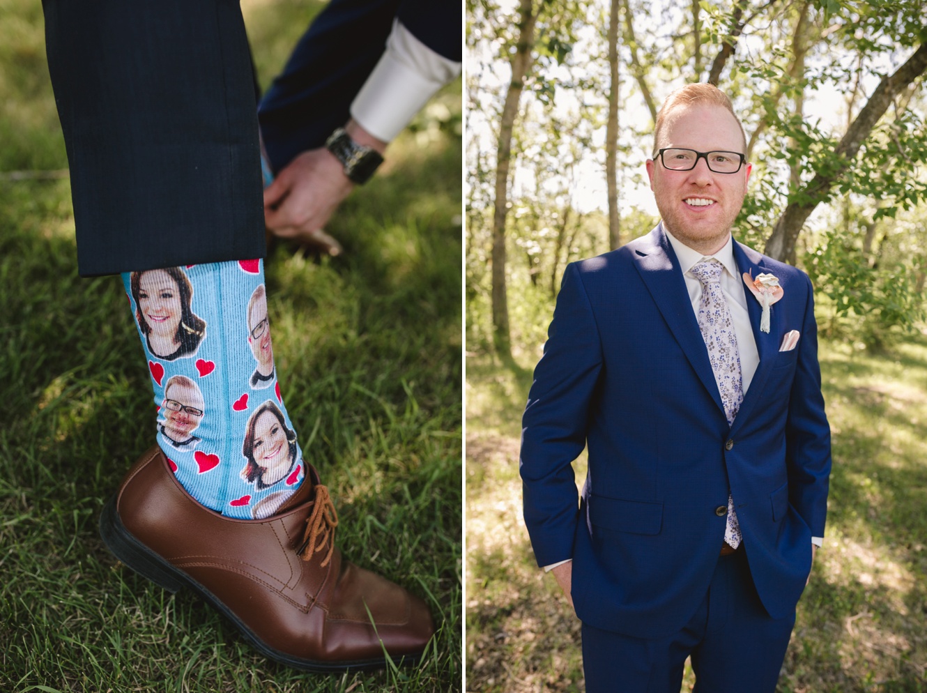 Personalized wedding socks
