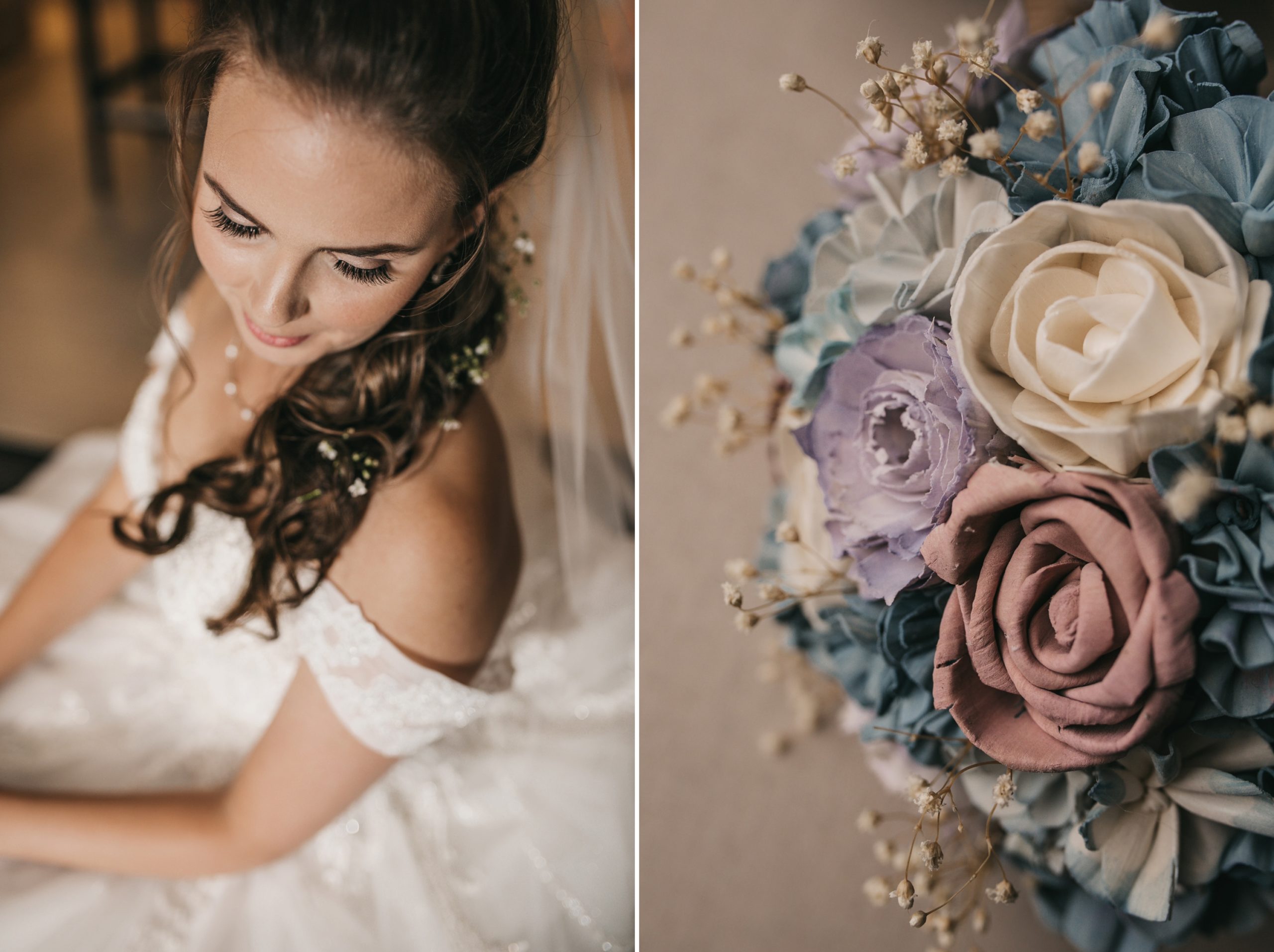 pink blue and lilac wedding inspo