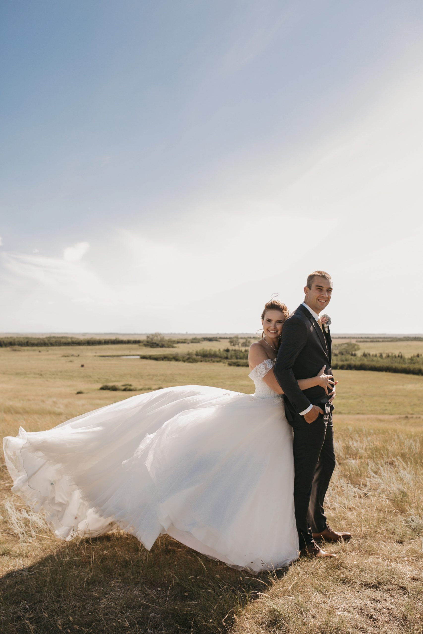 Prairie wedding in Saskatchewan