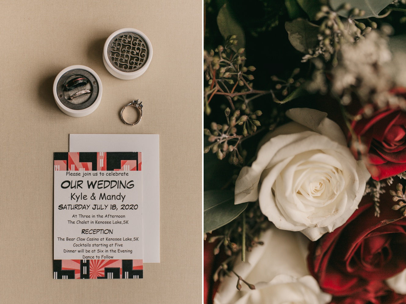Comic themed wedding invitation