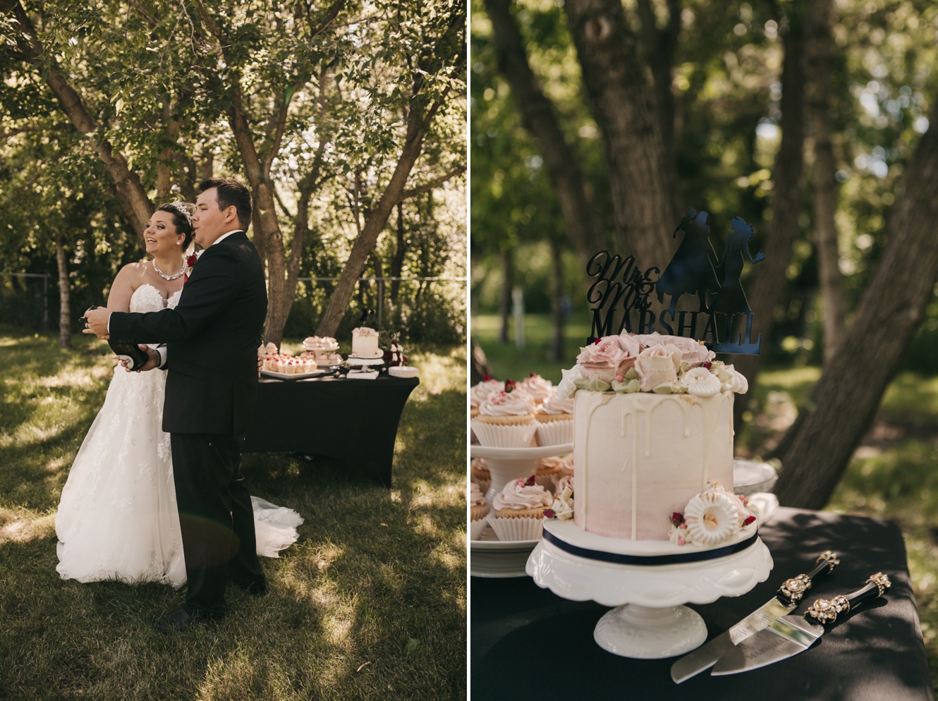 Something sweet by fadiah wedding cake photo