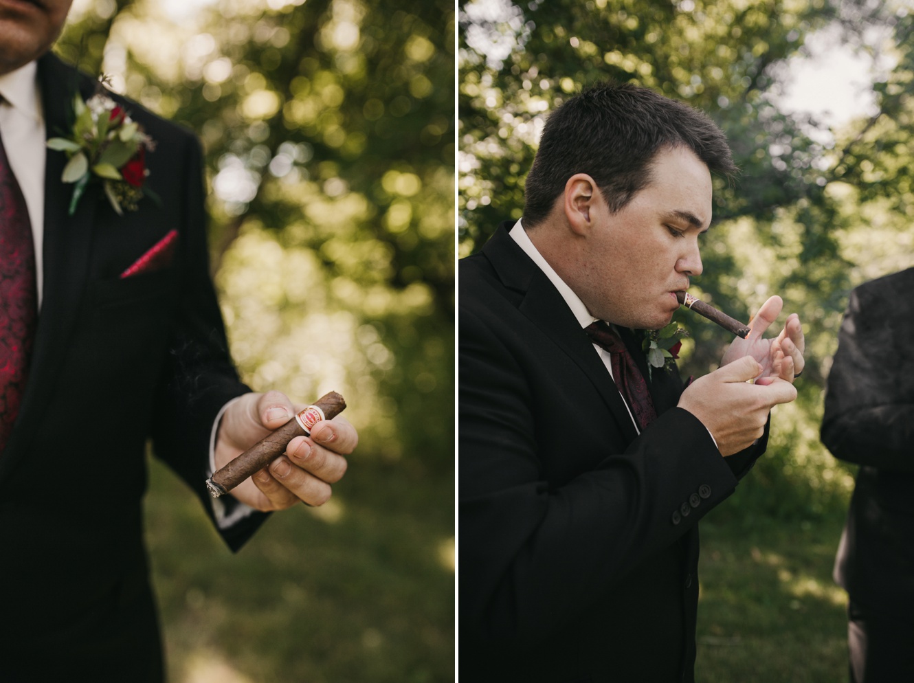 wedding cigar photo