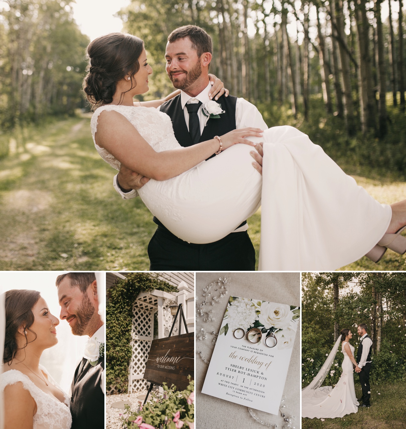 Intimate Backyard Wedding in Kipling, Saskatchewan Kenosee Lake