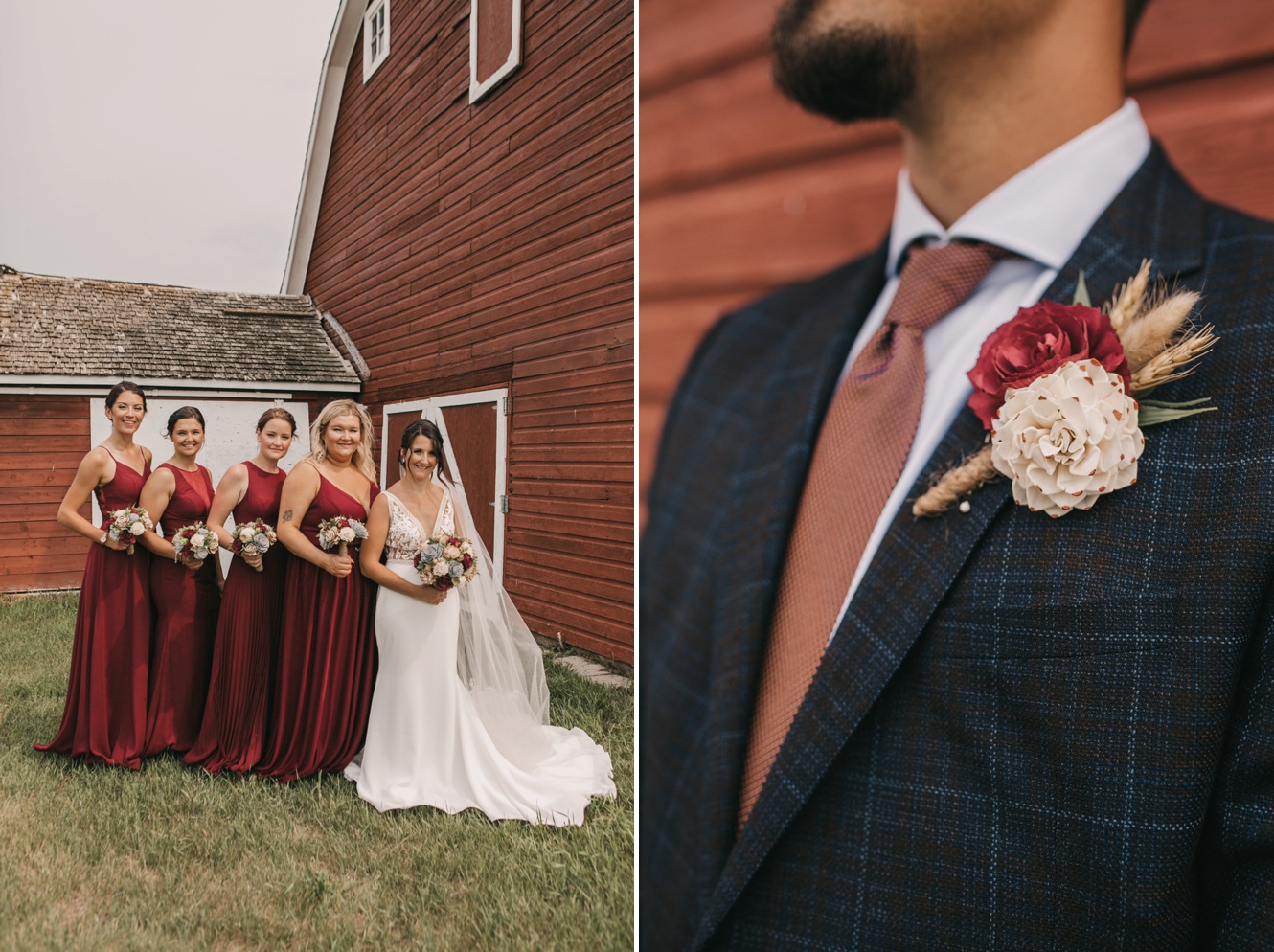 Prairie Summer Wedding with Delectable Desserts and Understated Jewel Tones photo
