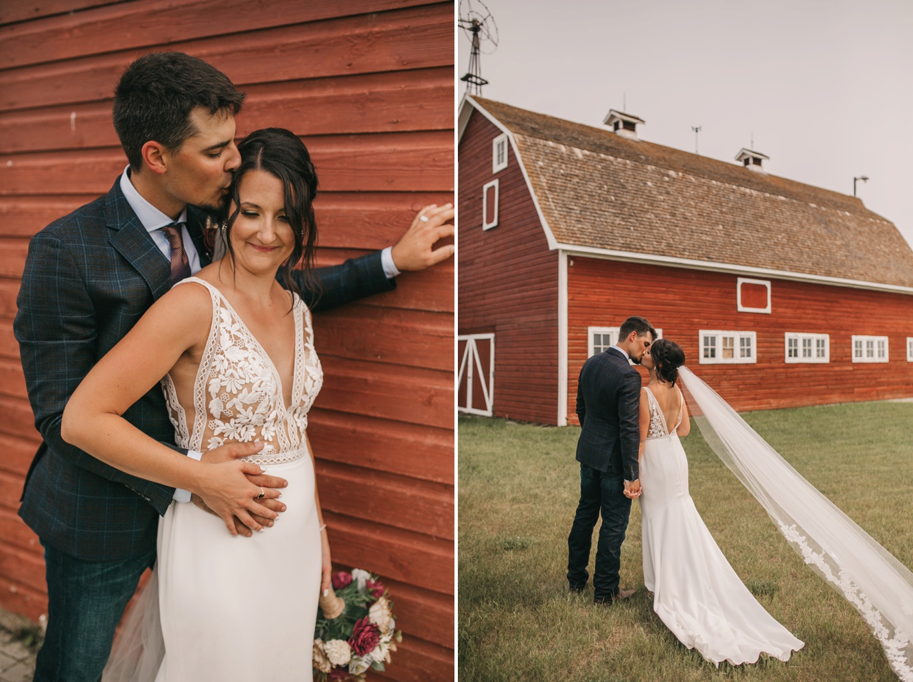 Prairie Summer Wedding with Delectable Desserts and Understated Jewel Tones