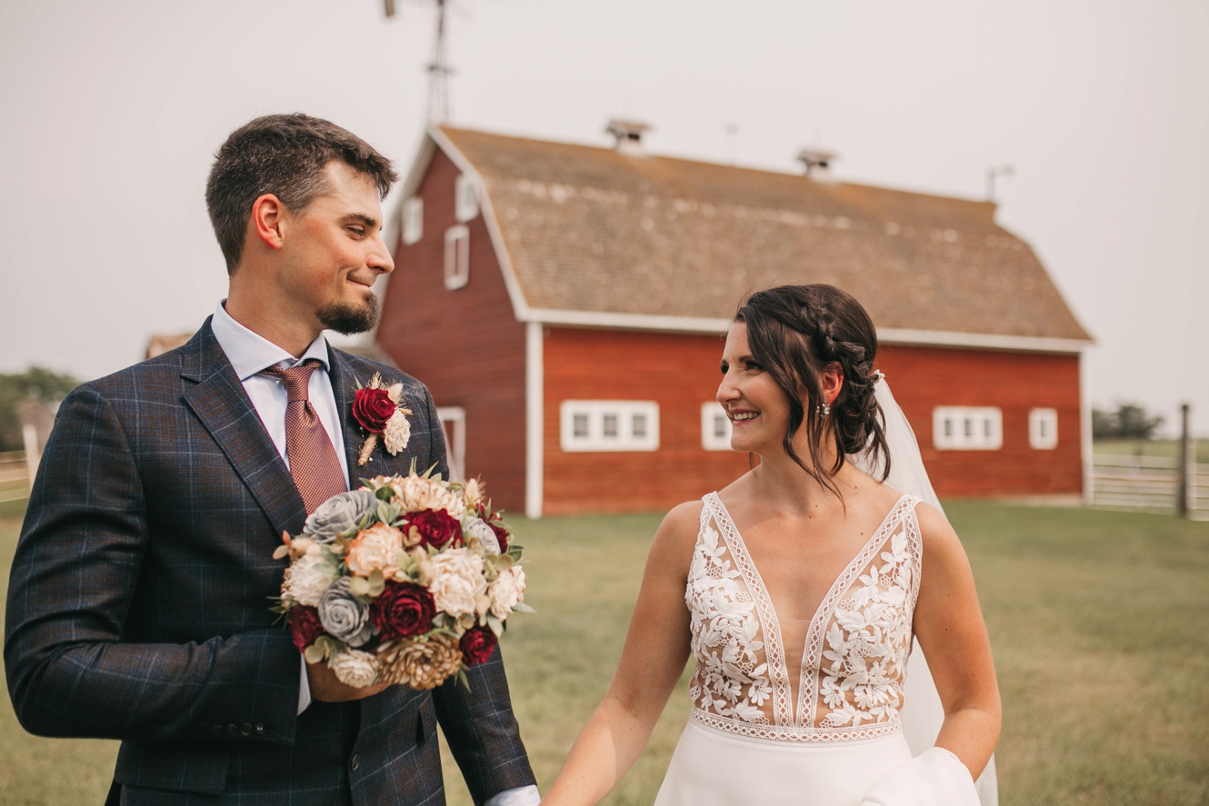Prairie Summer Wedding with Delectable Desserts and Understated Jewel Tones