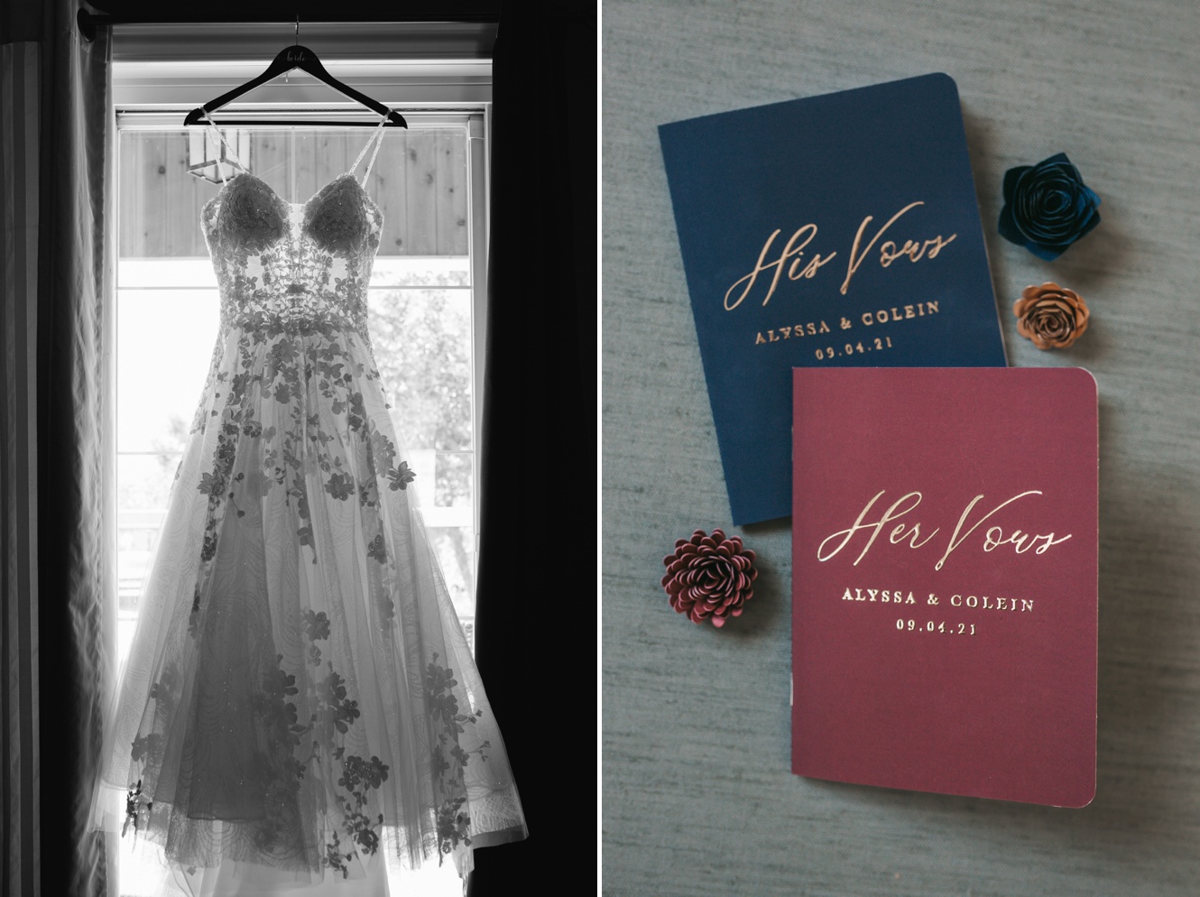 custom wedding vow books