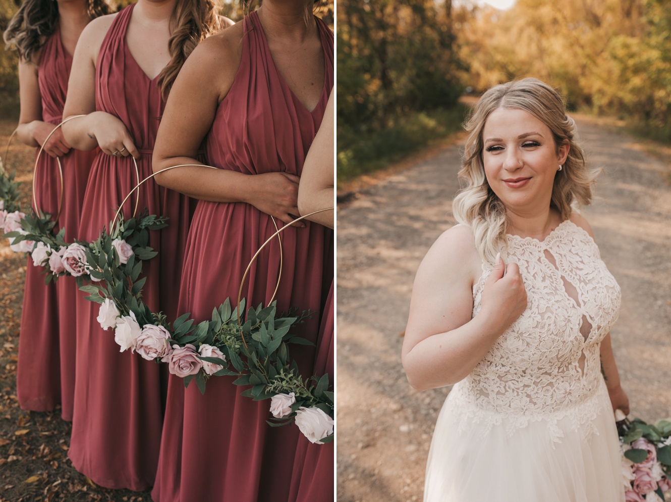 Lovely Fall Wedding at Rotary Park in Estevan Complete with First Look and the Most Amazing Details