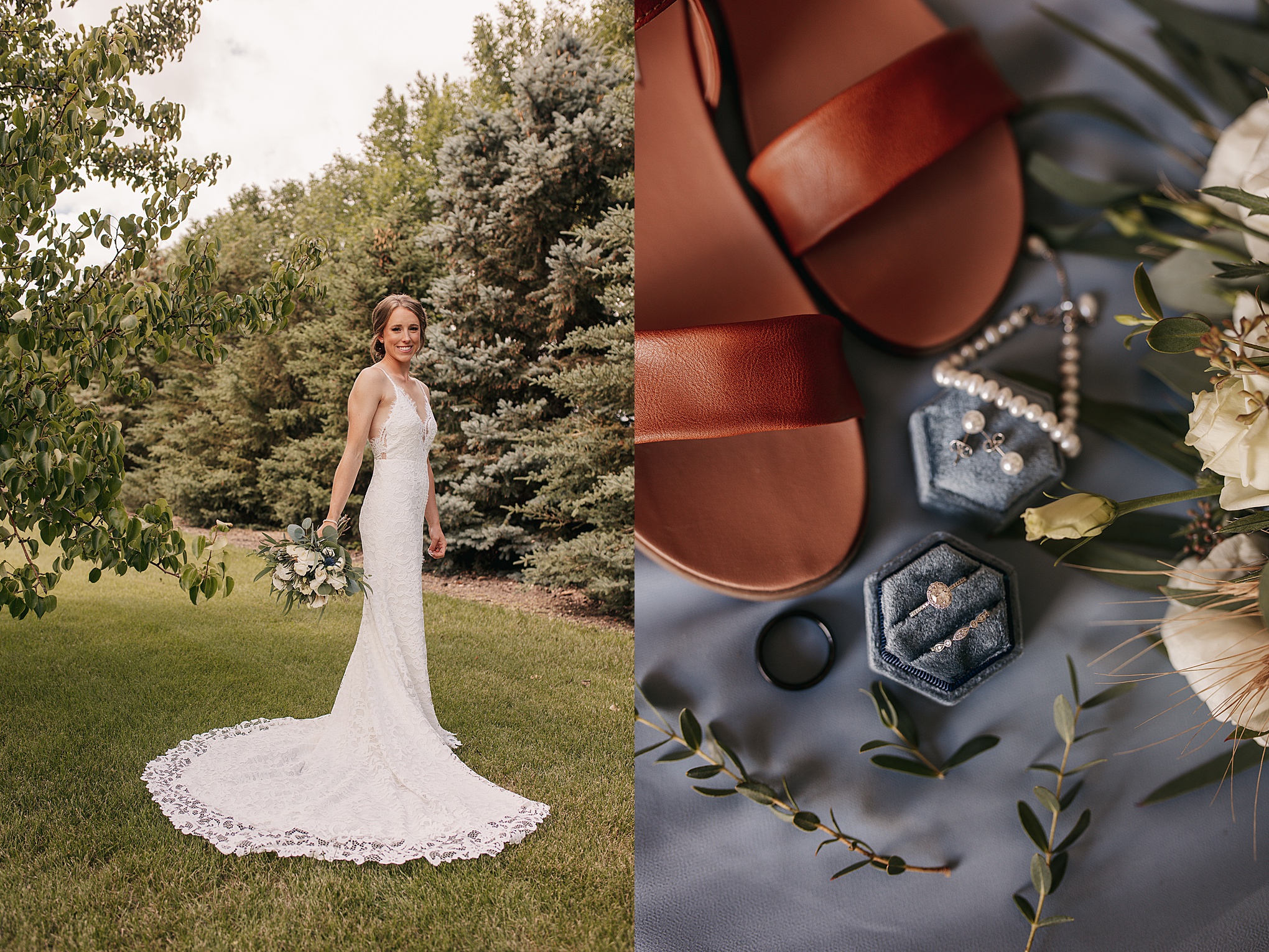How to style a flat lay wedding photo