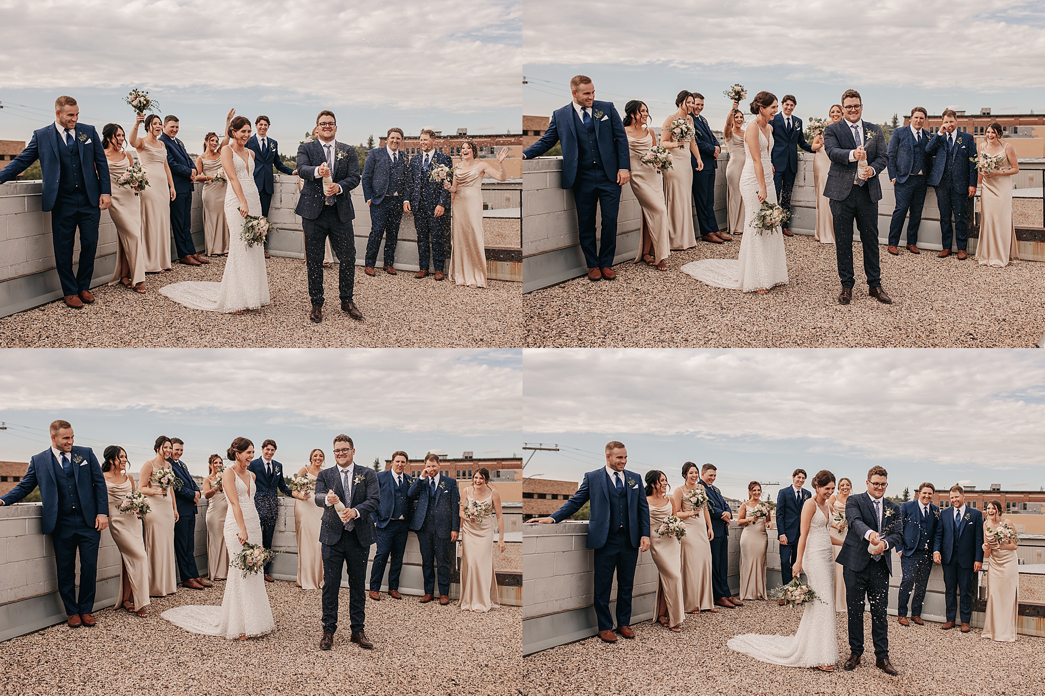 rooftop wedding photos