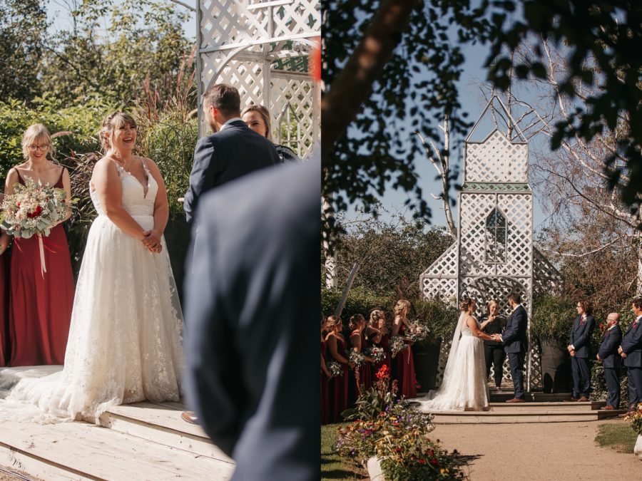 September Wedding at Saskatoon Berry Barn