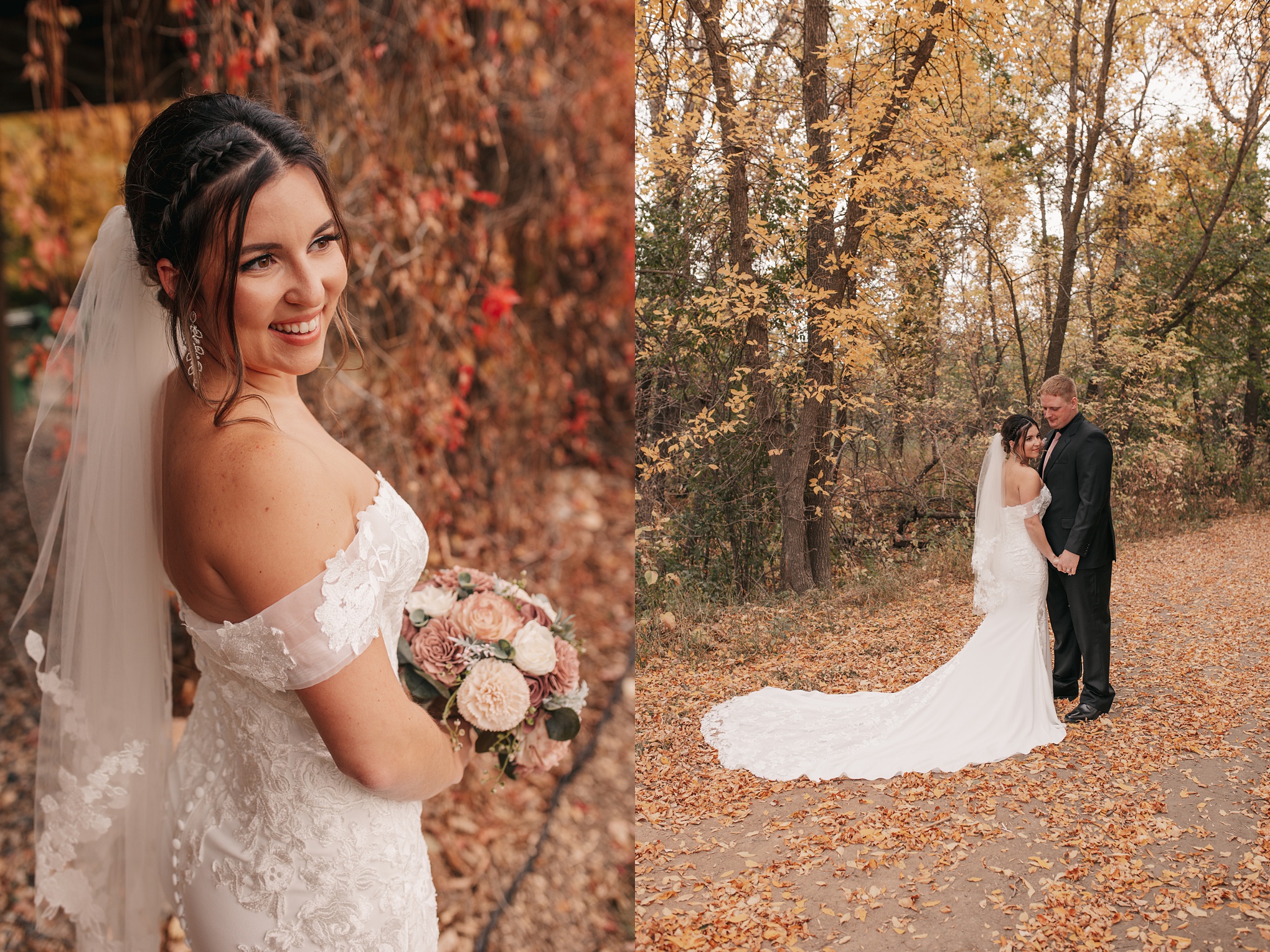 fall wedding photos