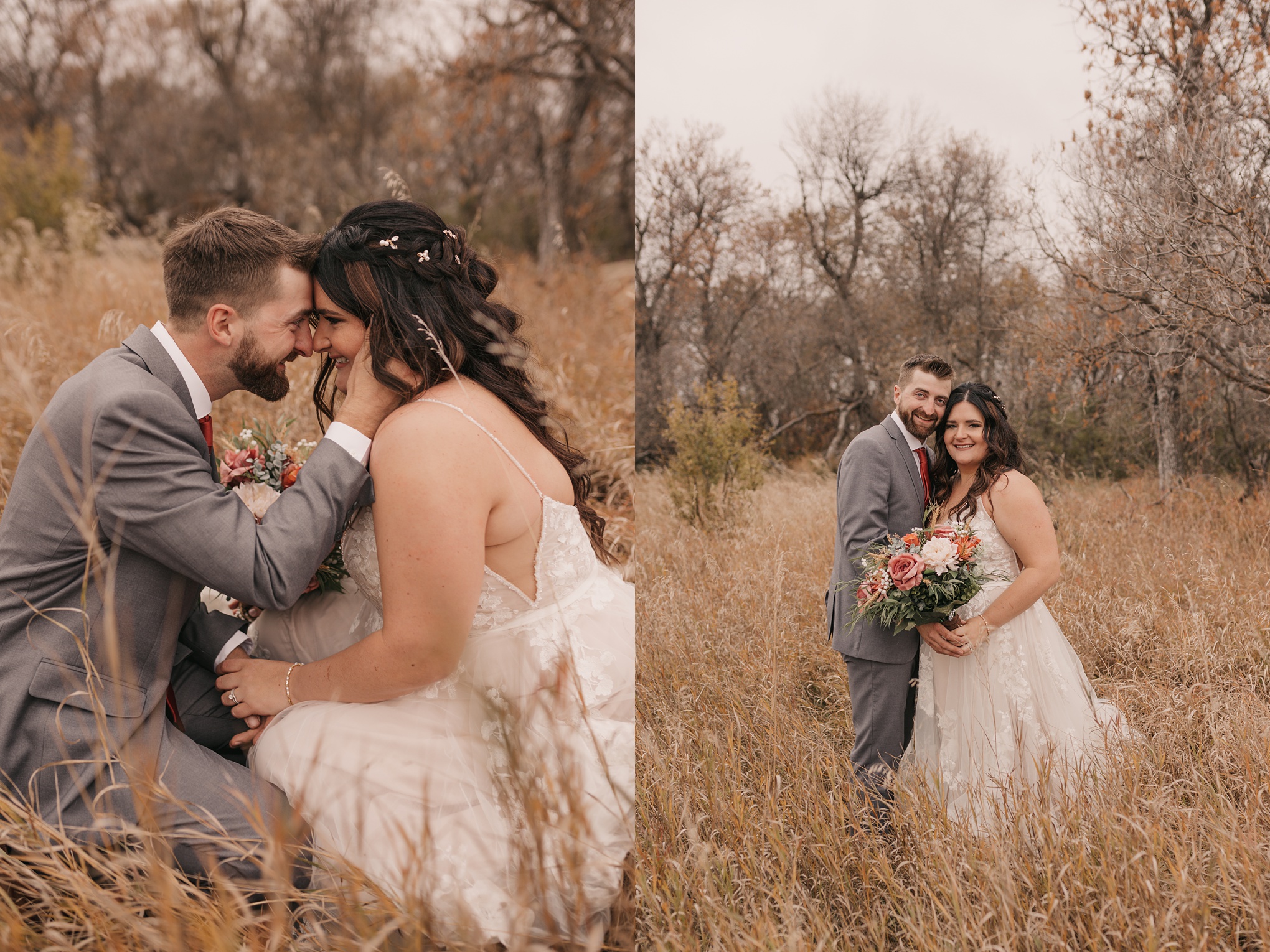Moody Fall Wedding in Deloraine Manitoba