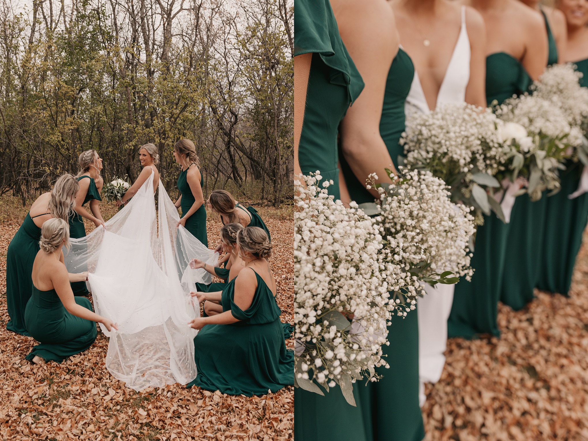 emerald green and white wedding trend