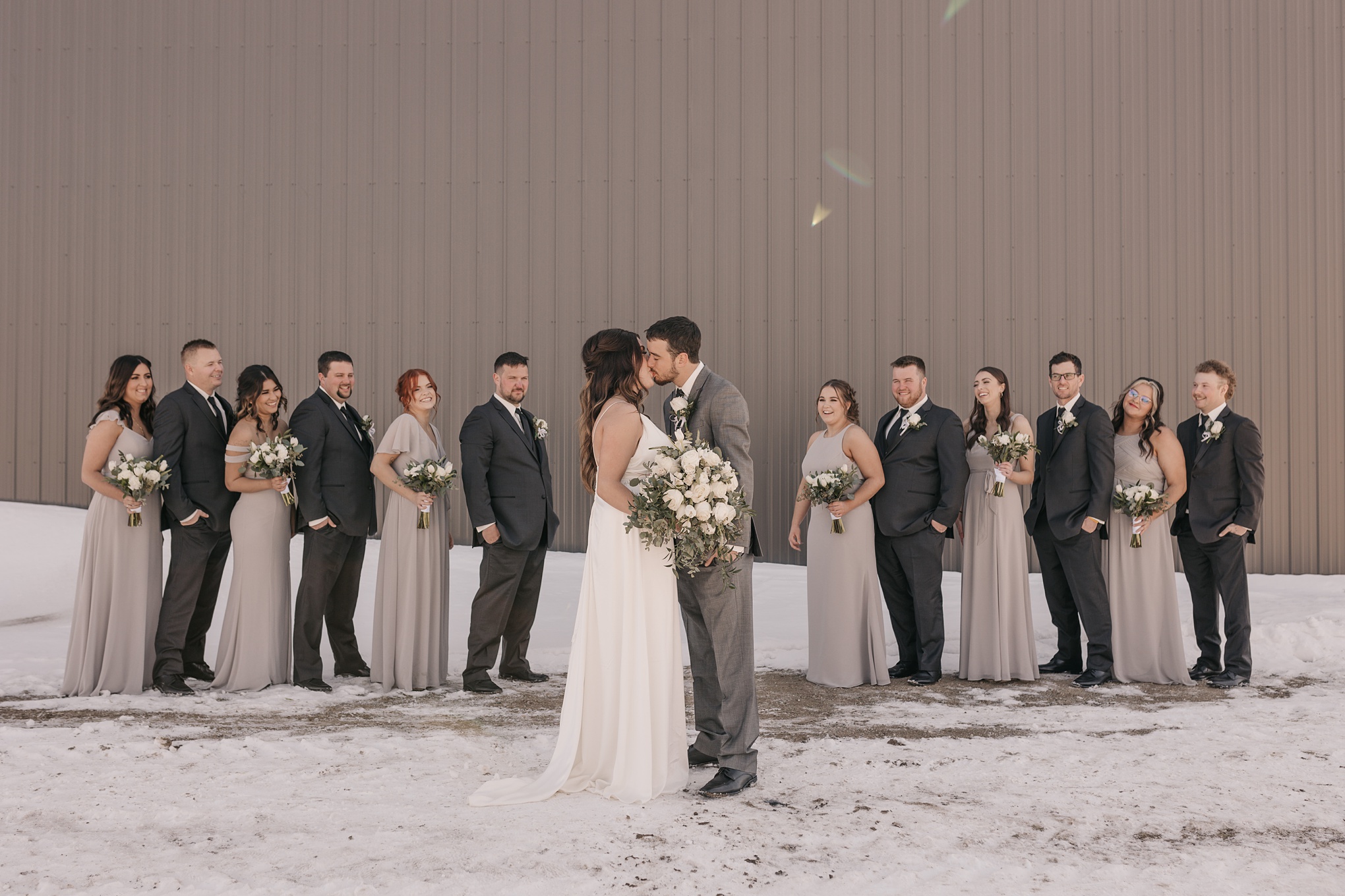 Snowy Spring Saskatchewan Wedding