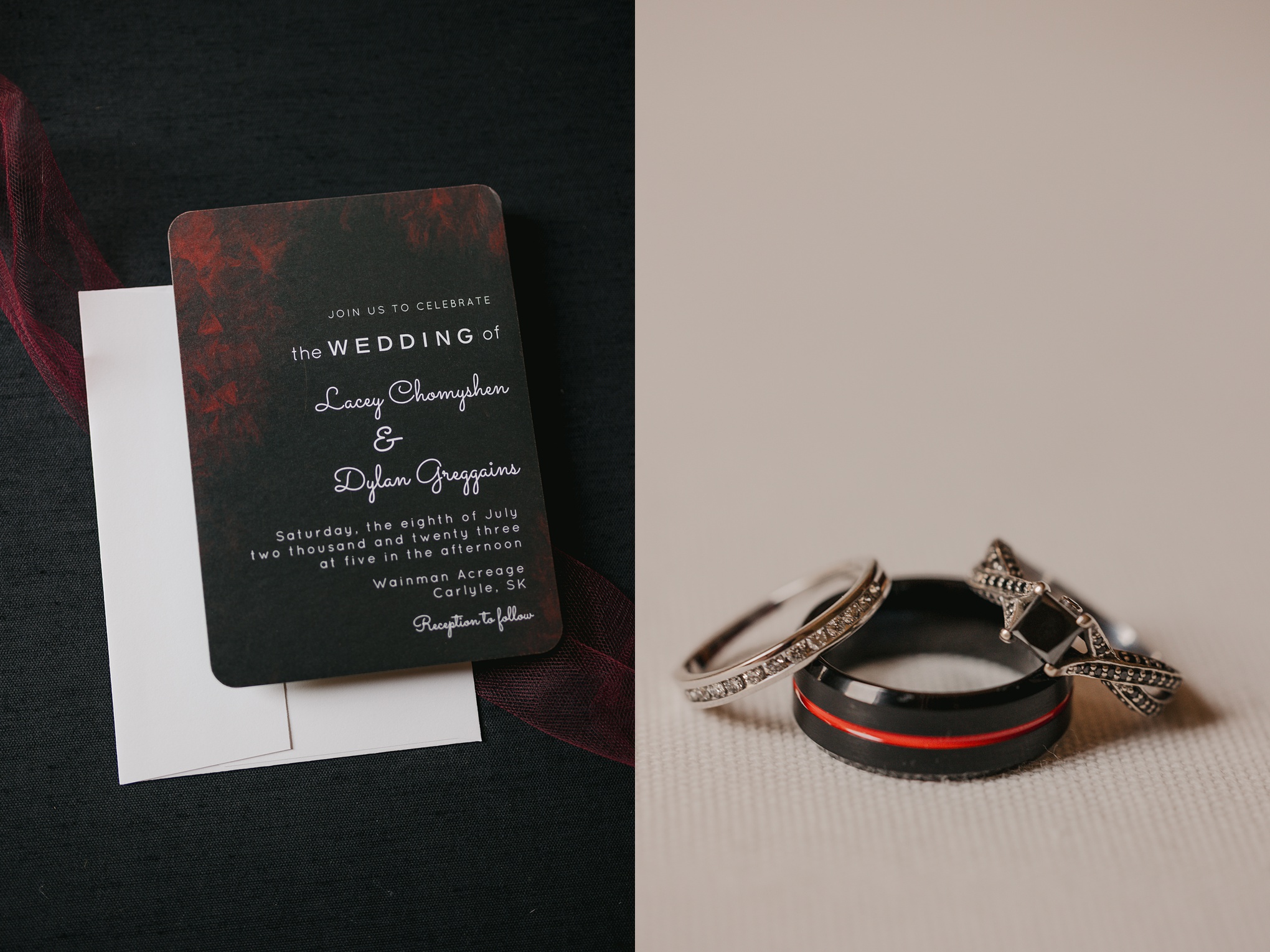 Red and black wedding ideas