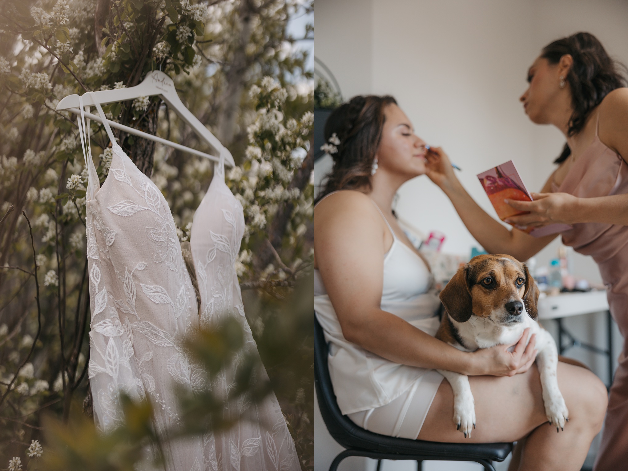 Spring wedding at Kenosee Lake