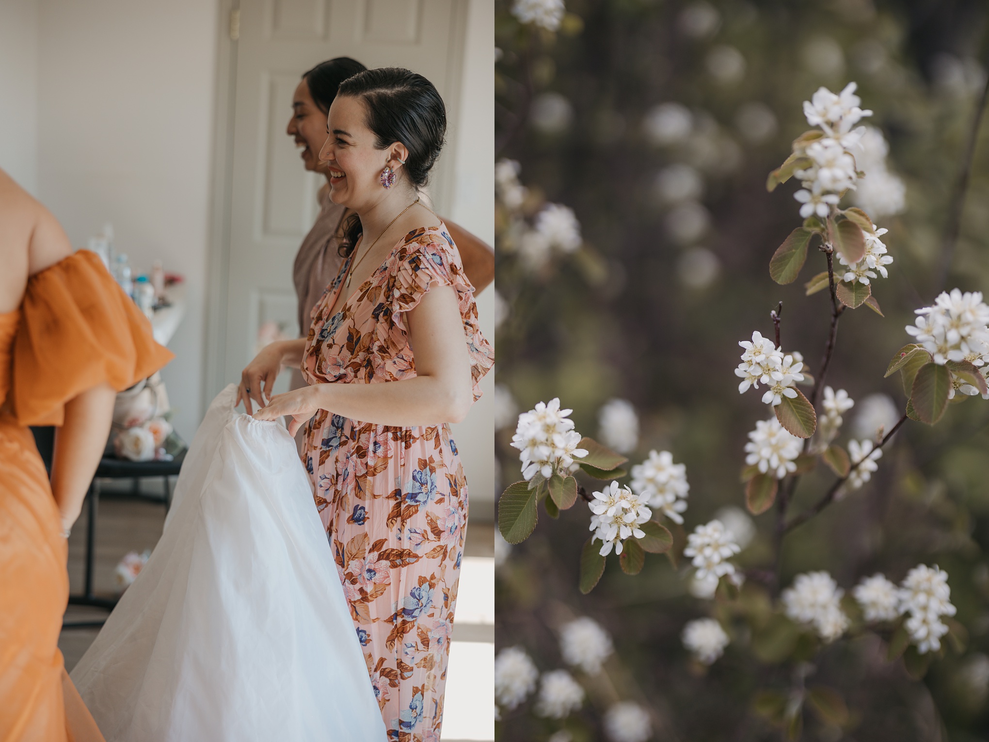 Spring wedding at Kenosee Lake