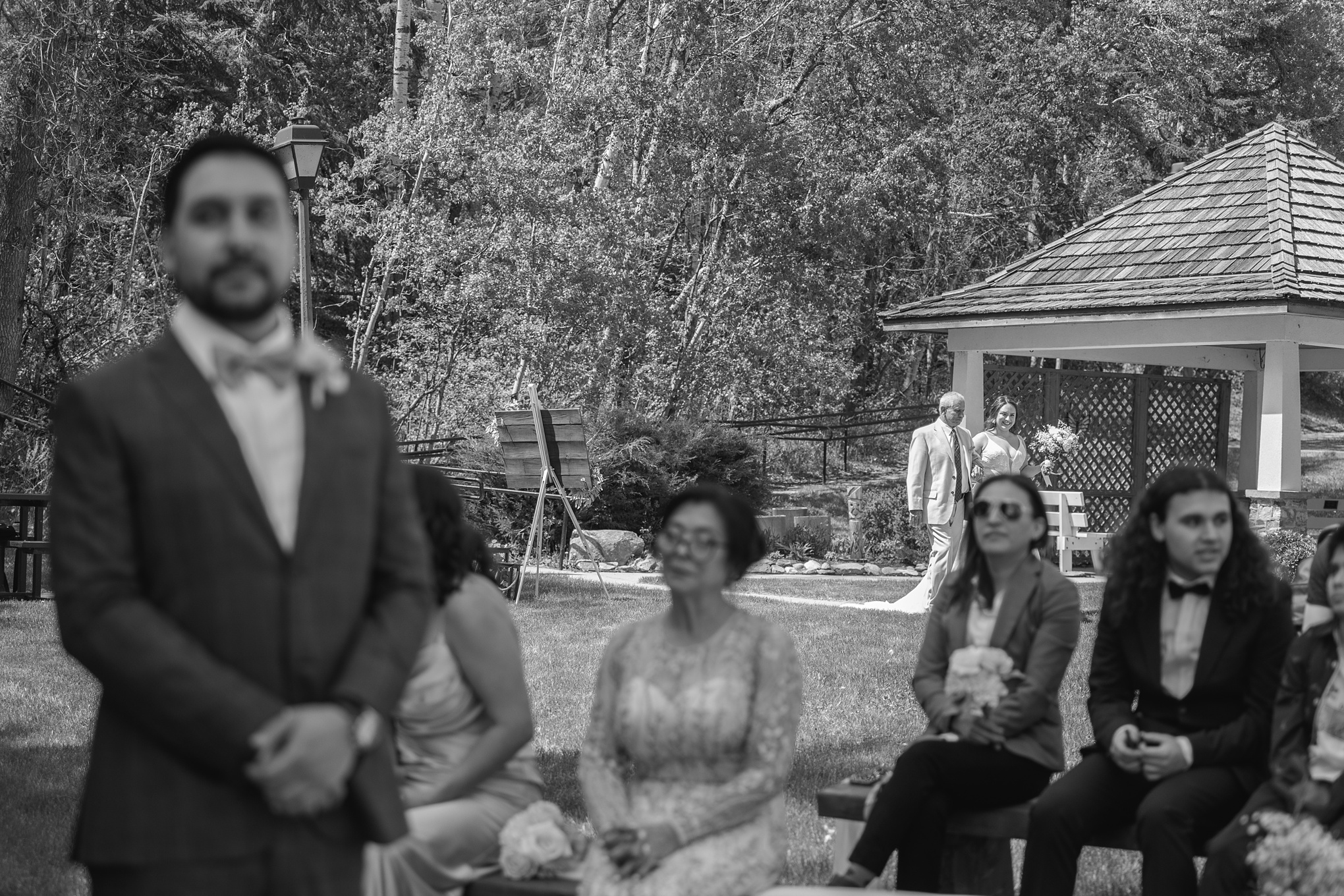 Wedding at Kenosee Lake chalet