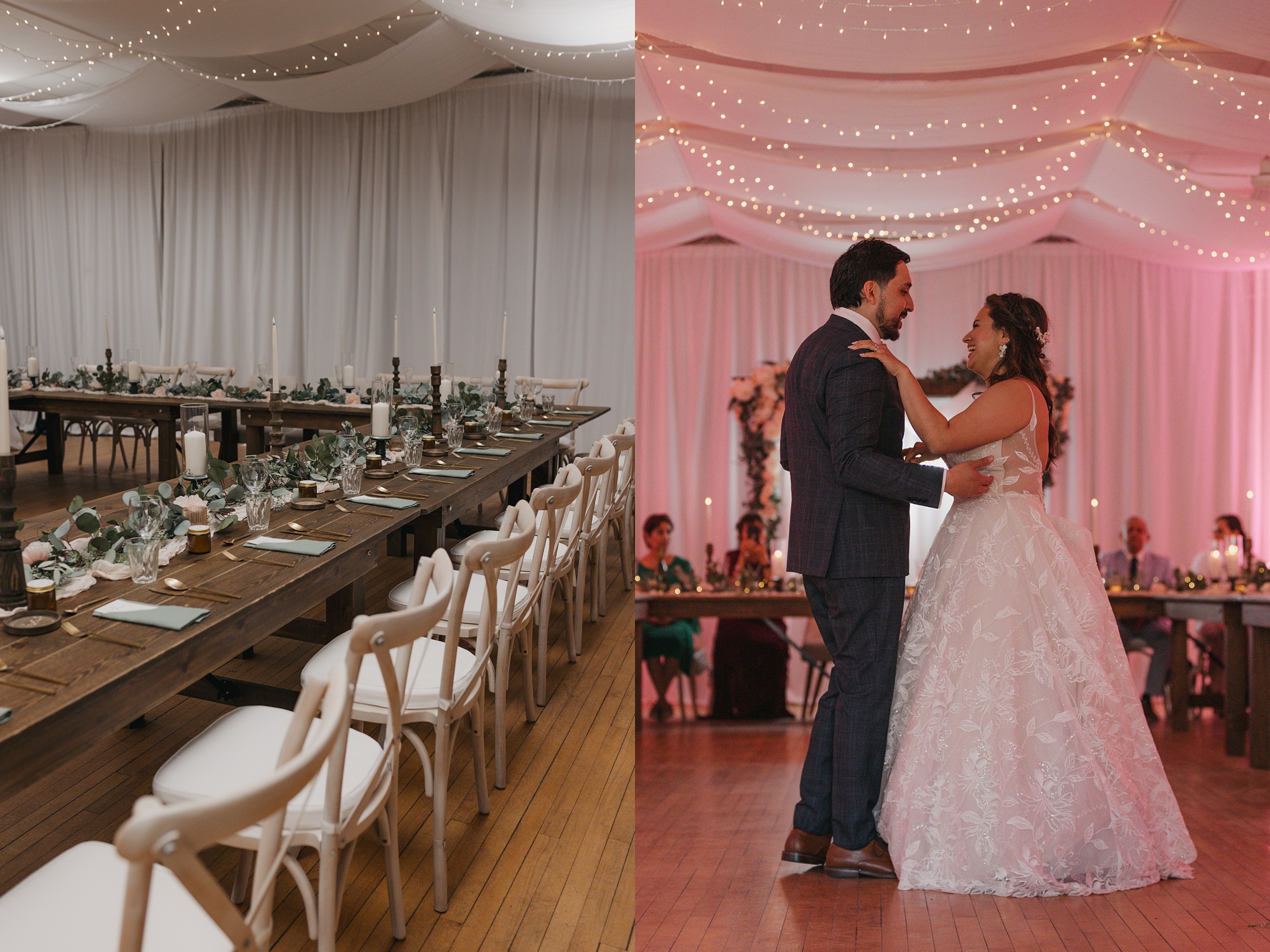 Wedding at kenosee lake rec hall