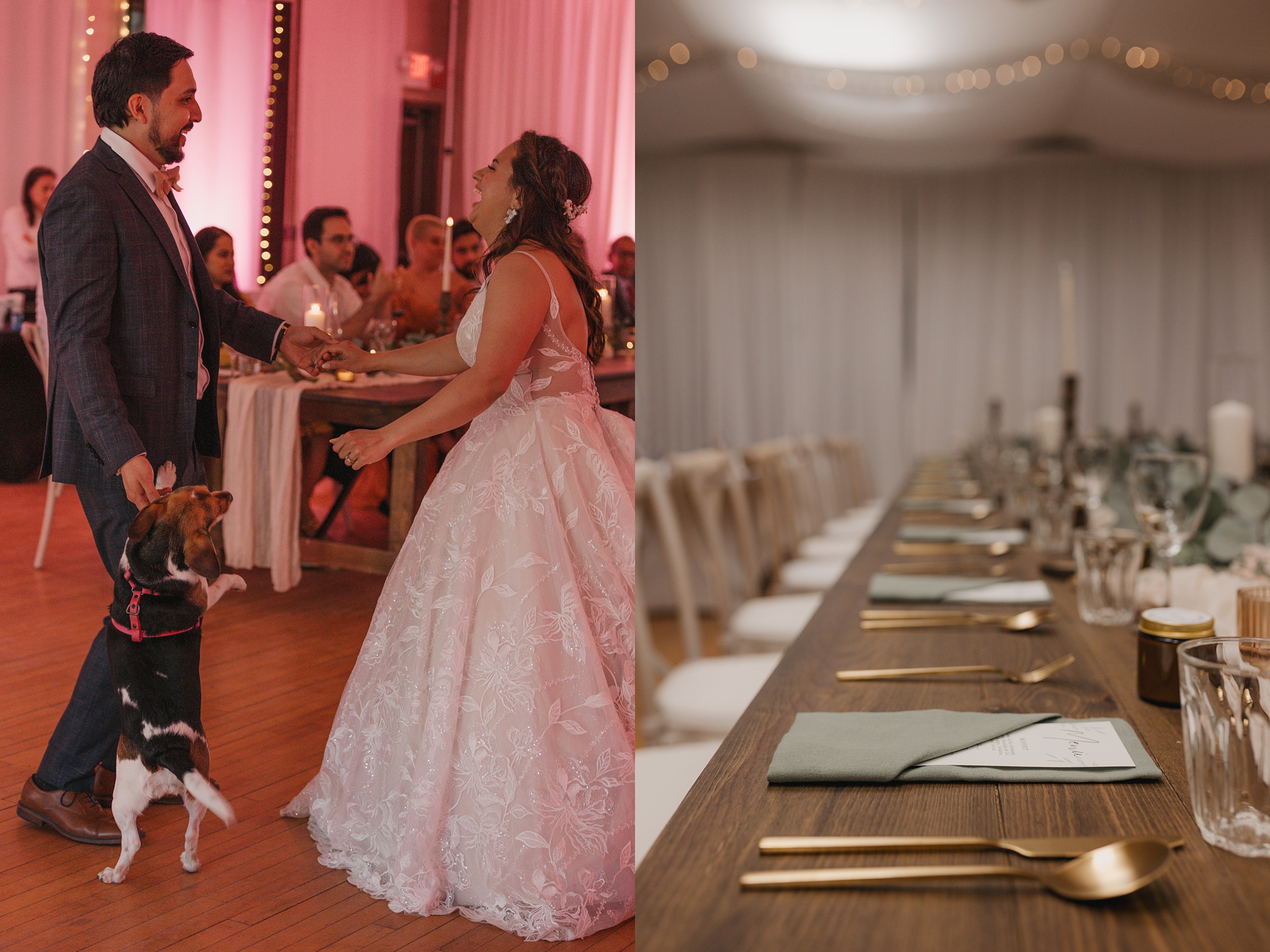 Wedding at kenosee lake rec hall