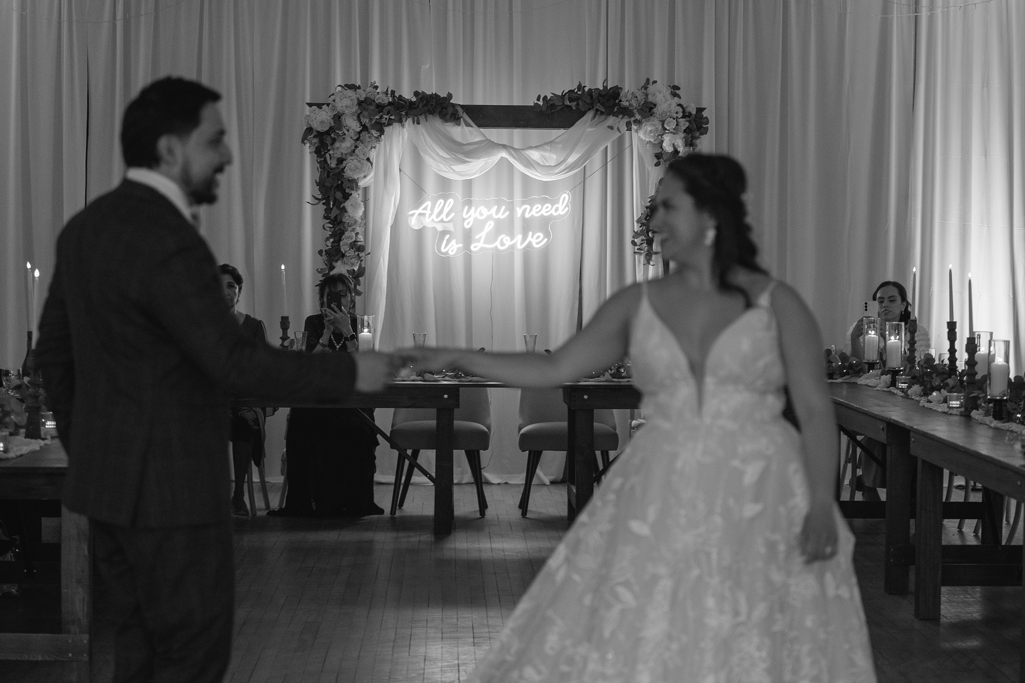 Wedding at kenosee lake rec hall