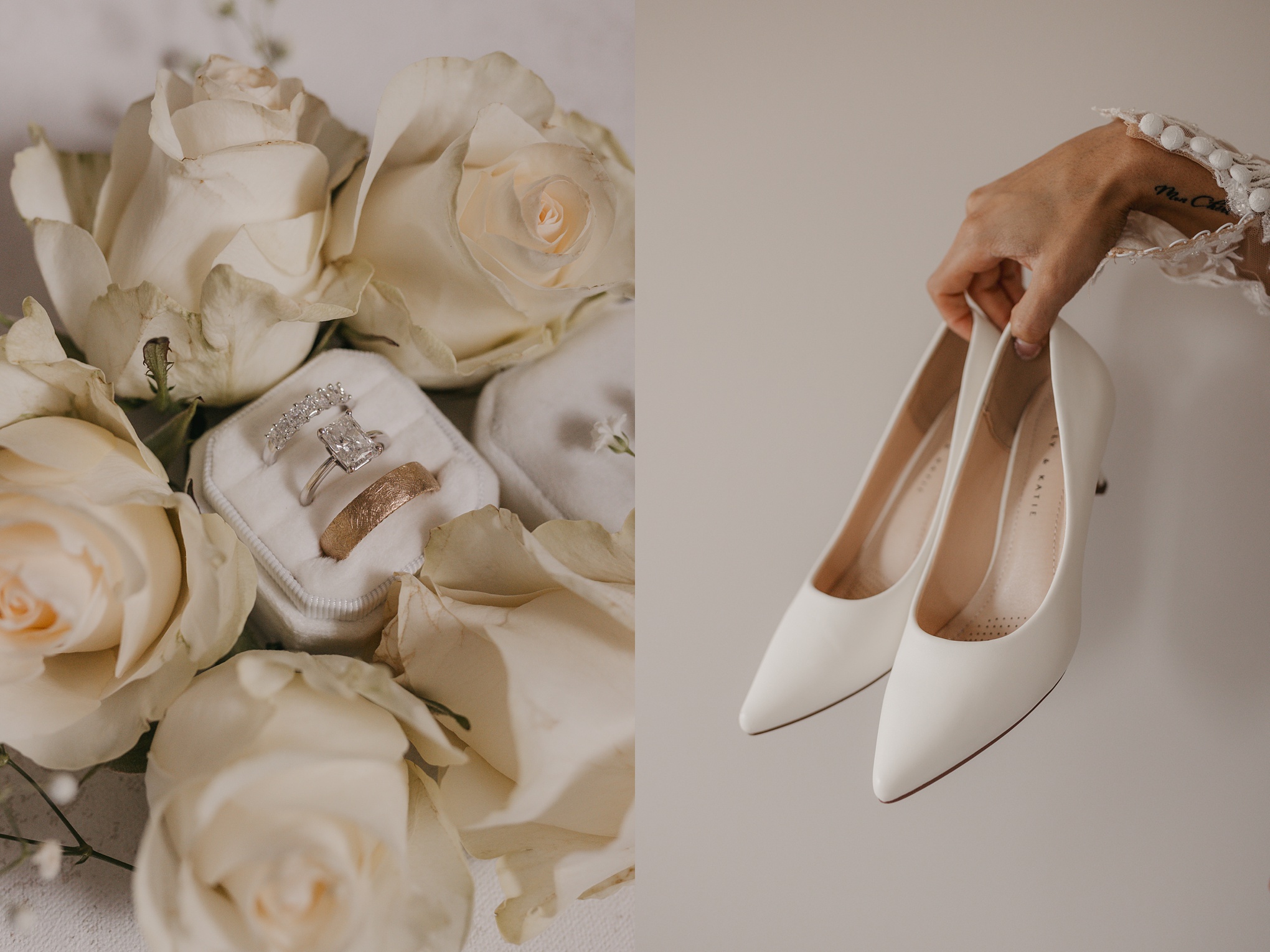 butter yellow wedding details photo