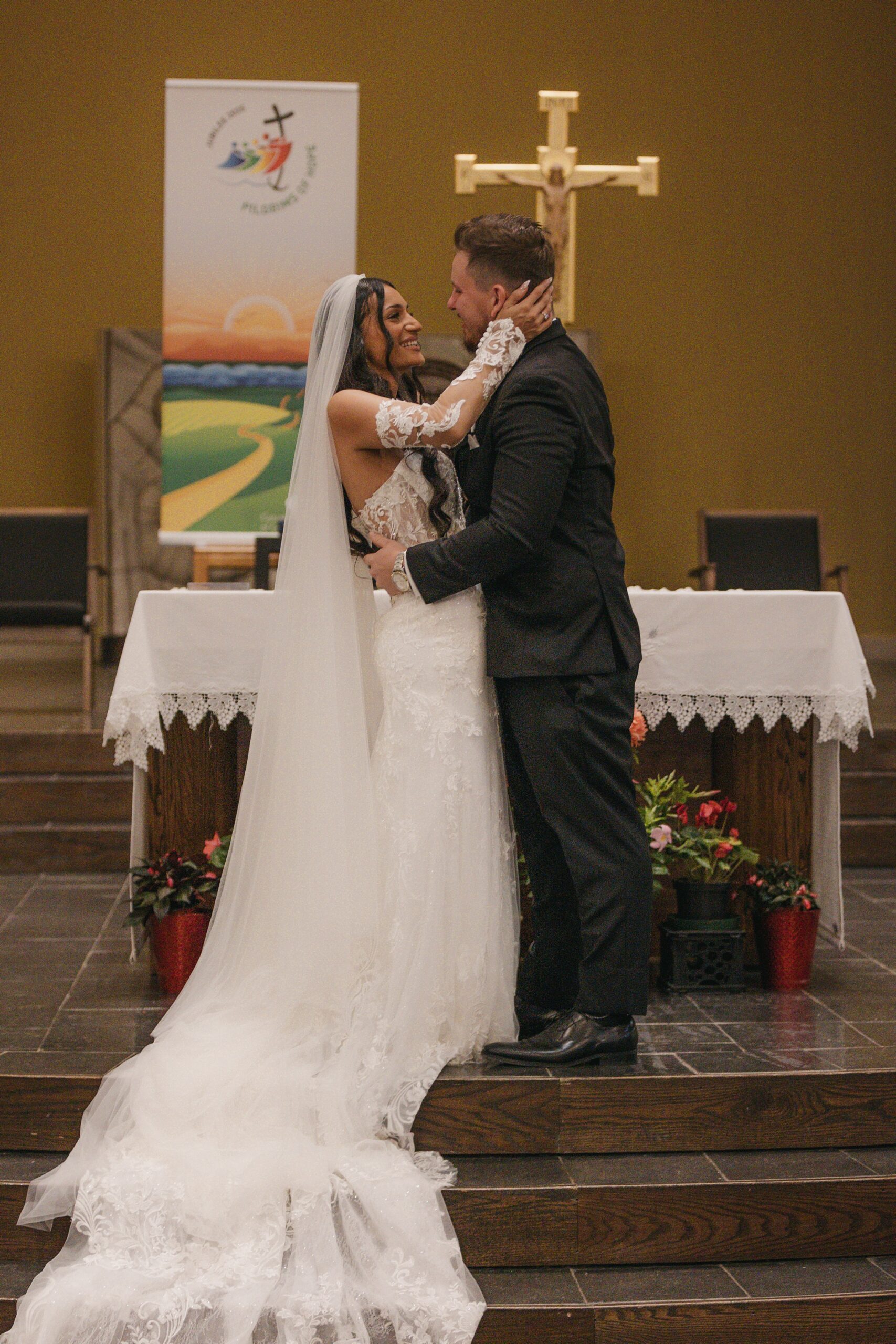 Romantic wedding at holy rosary cathedral photos