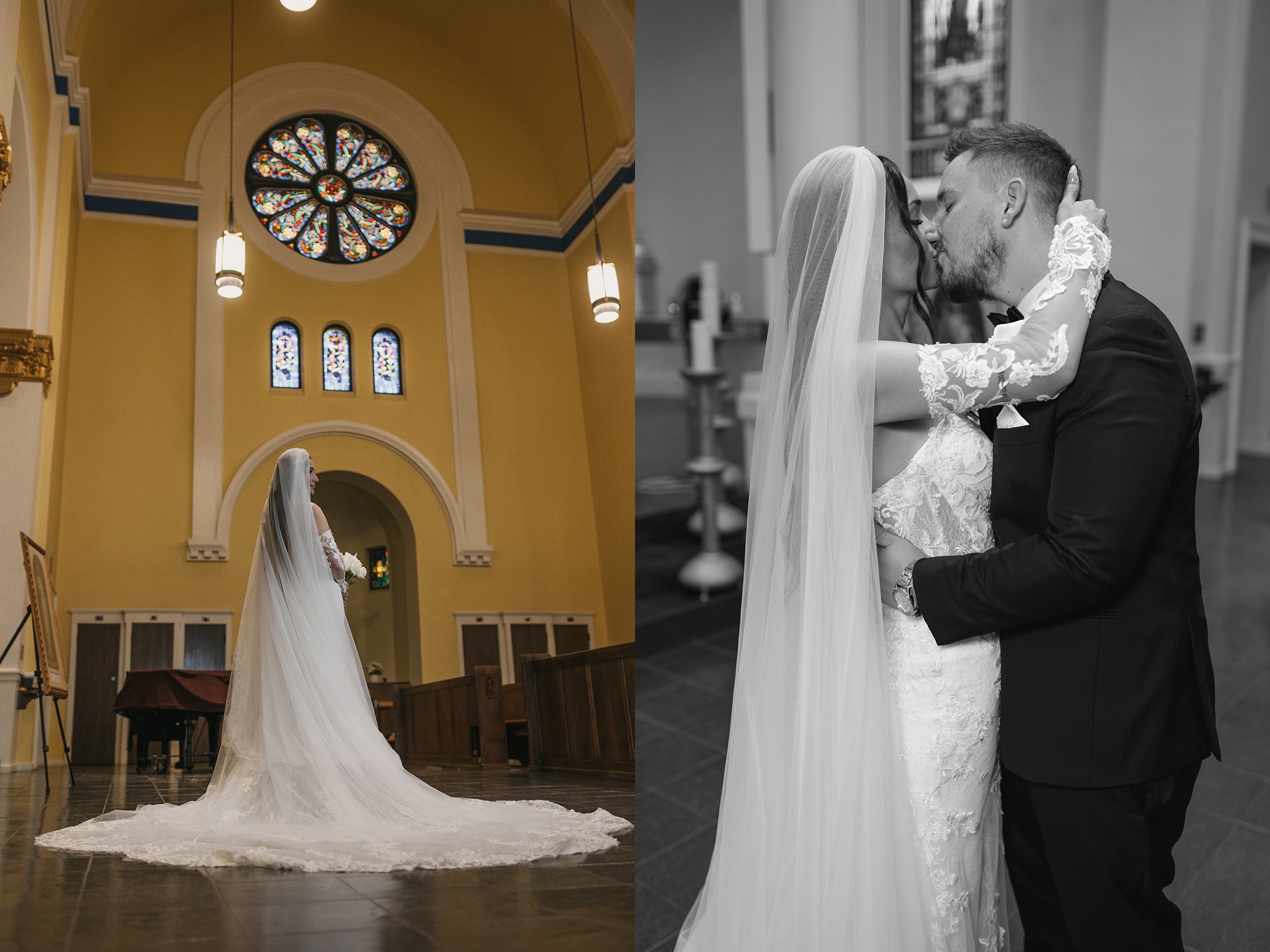 Romantic wedding at holy rosary cathedral photos