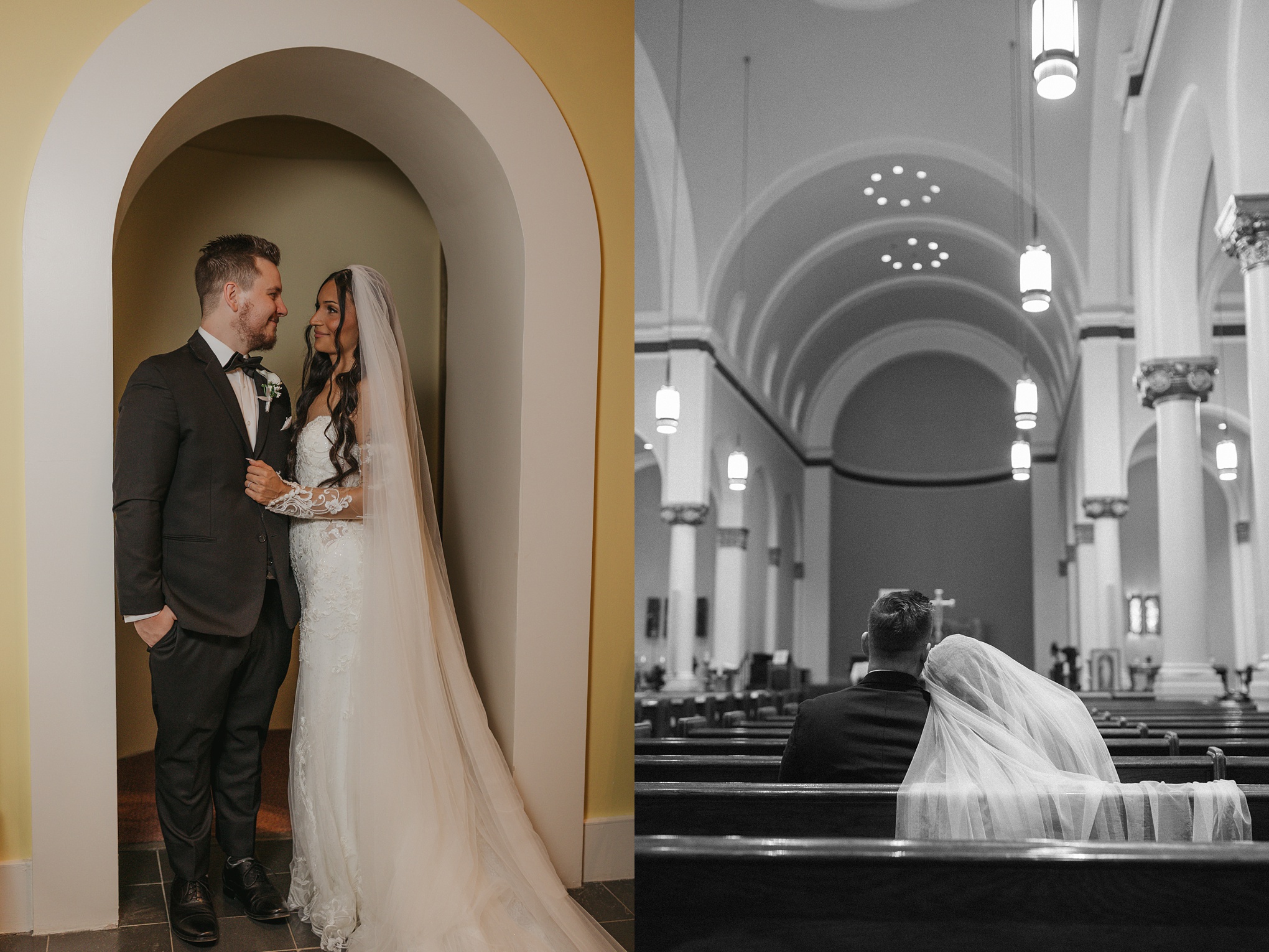 Romantic wedding at holy rosary cathedral photos