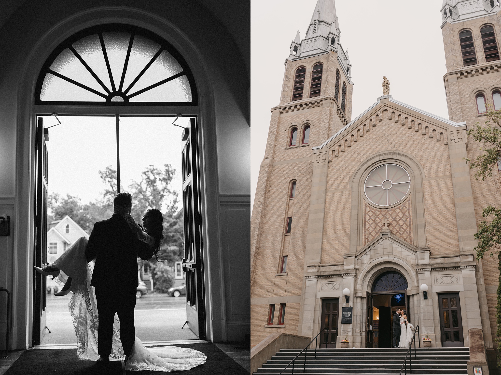 Romantic wedding at holy rosary cathedral photos