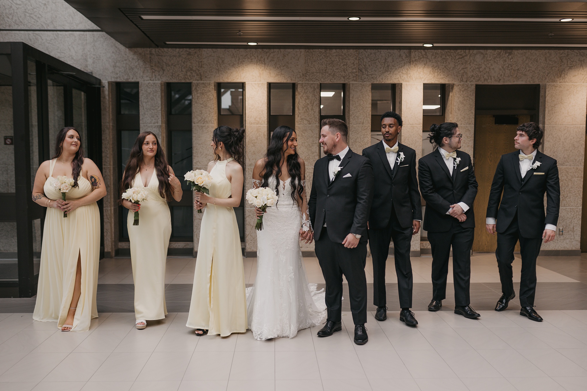Butter yellow wedding photos