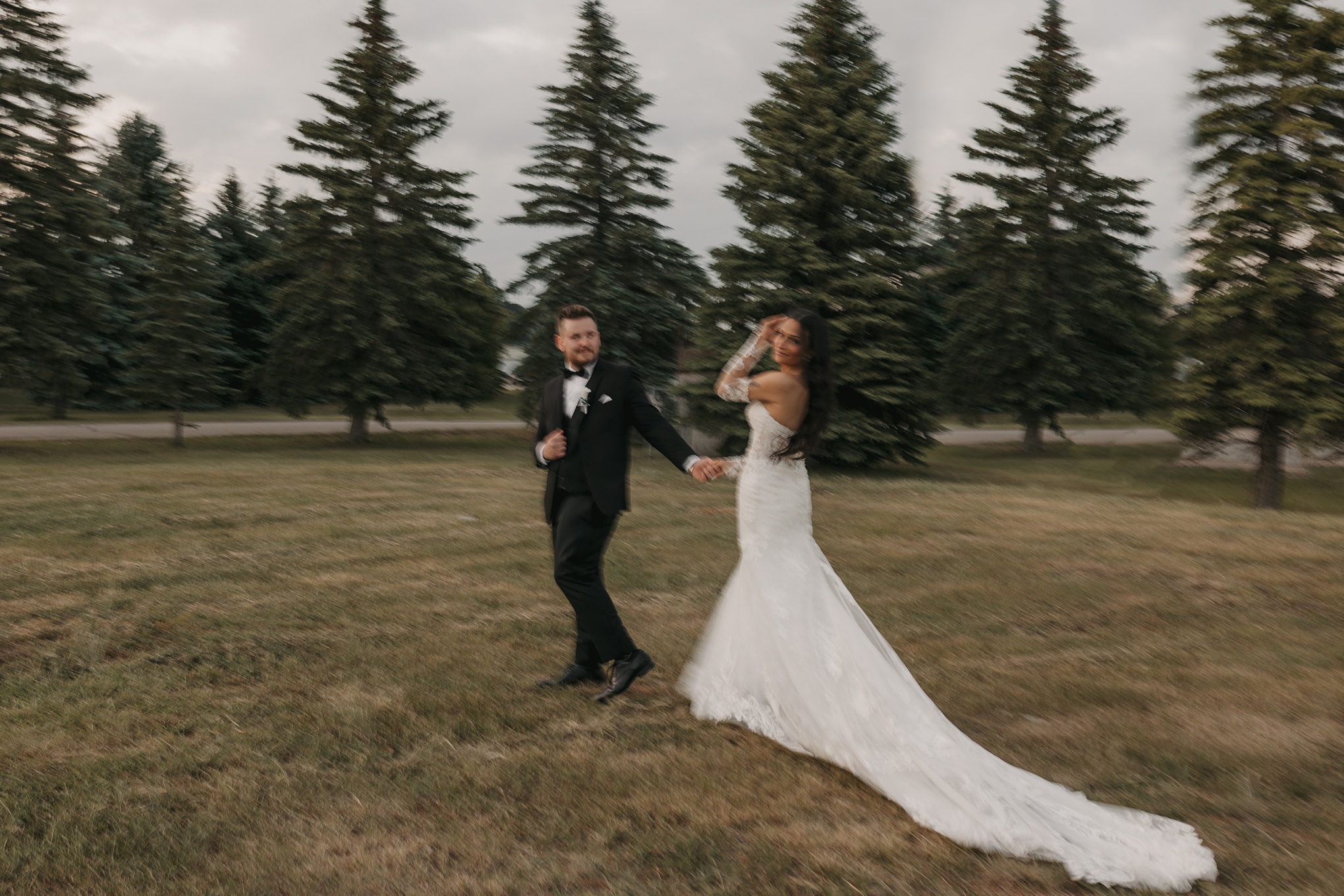 Romantic Regina Wedding blurry photos