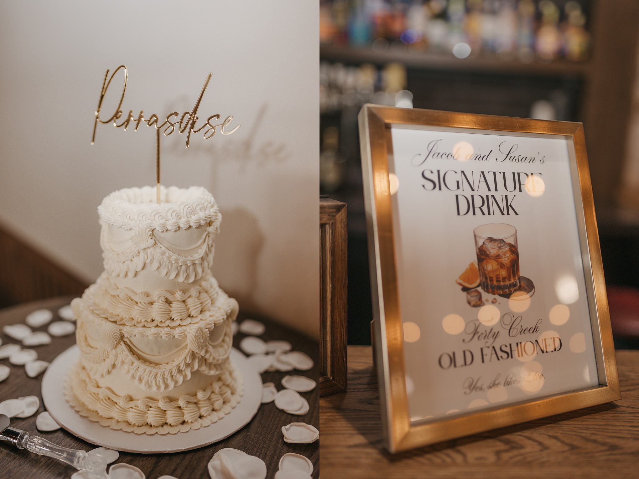 Wedding cake details photo
