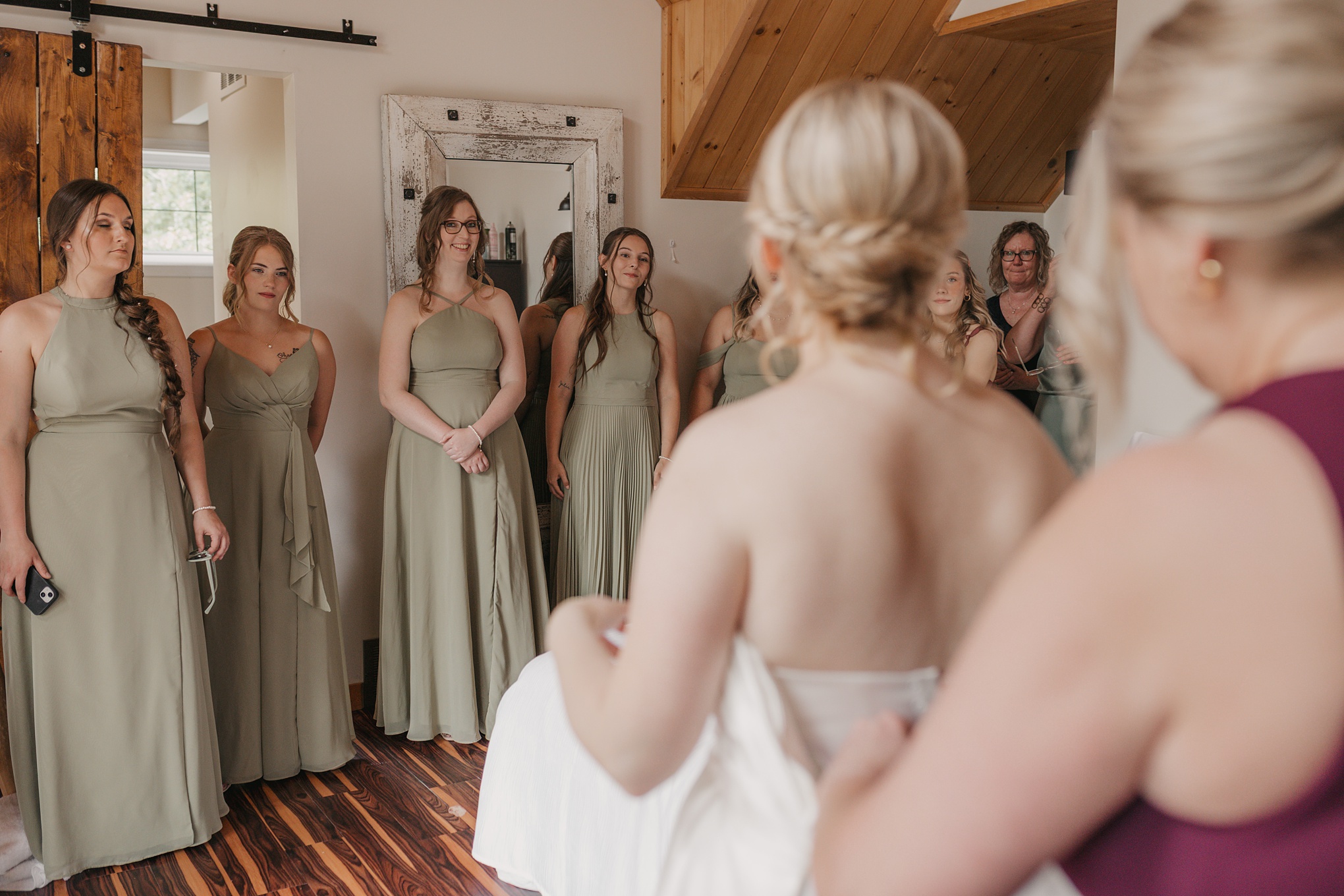 Sage green wedding details