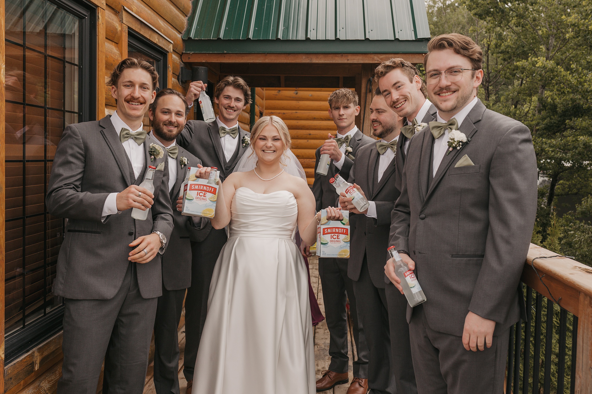 The bride iced the groomsmen