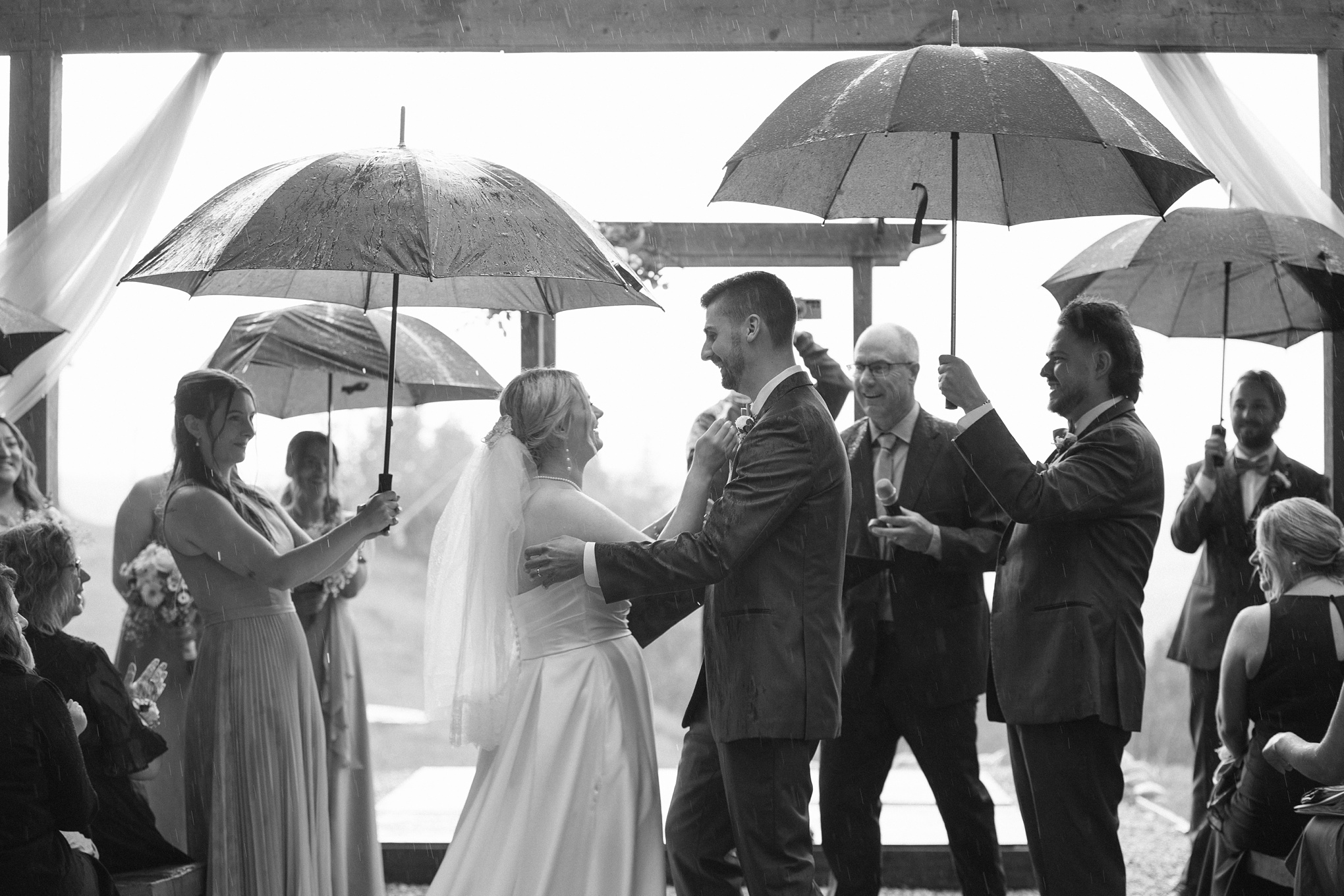 Tips for a rainy day wedding that's magical and dreamy.