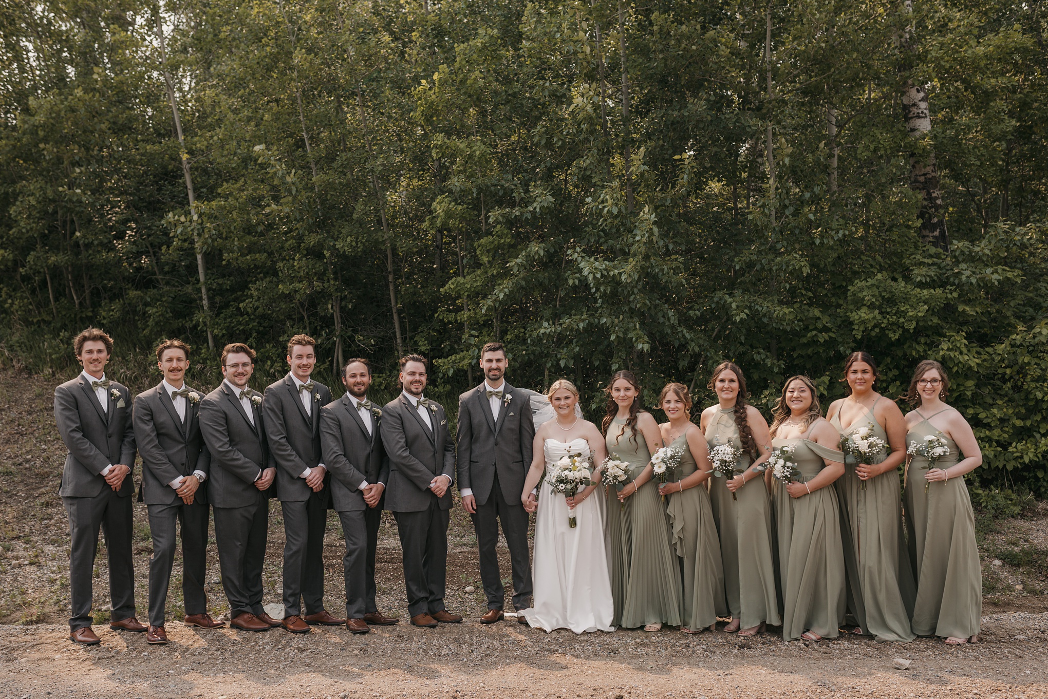 Sage and grey wedding pictures