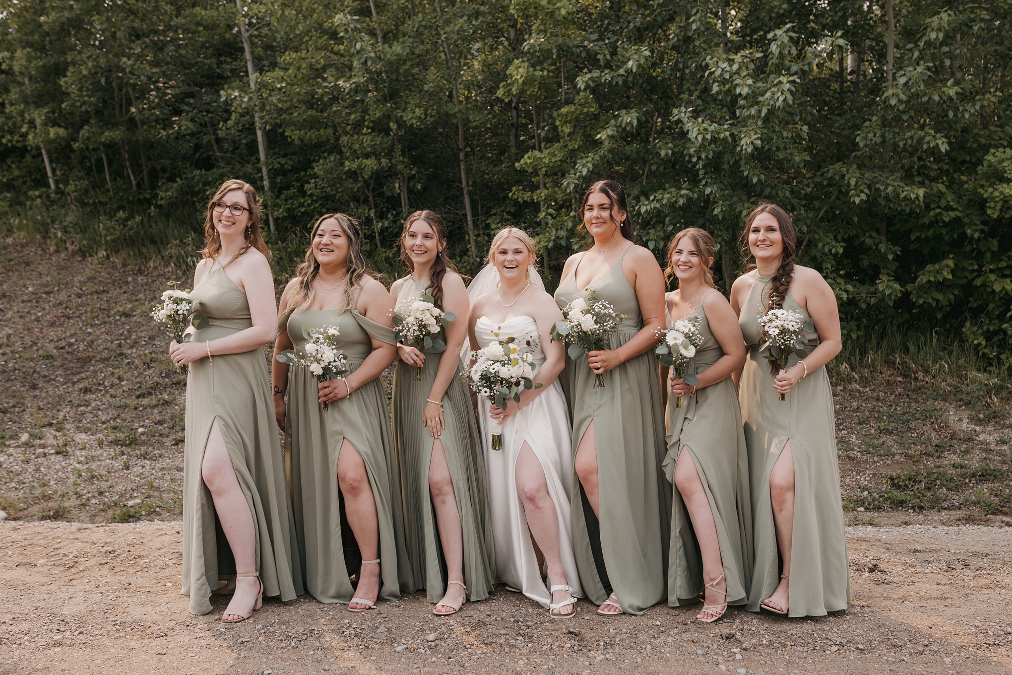 Sage and grey wedding pictures
