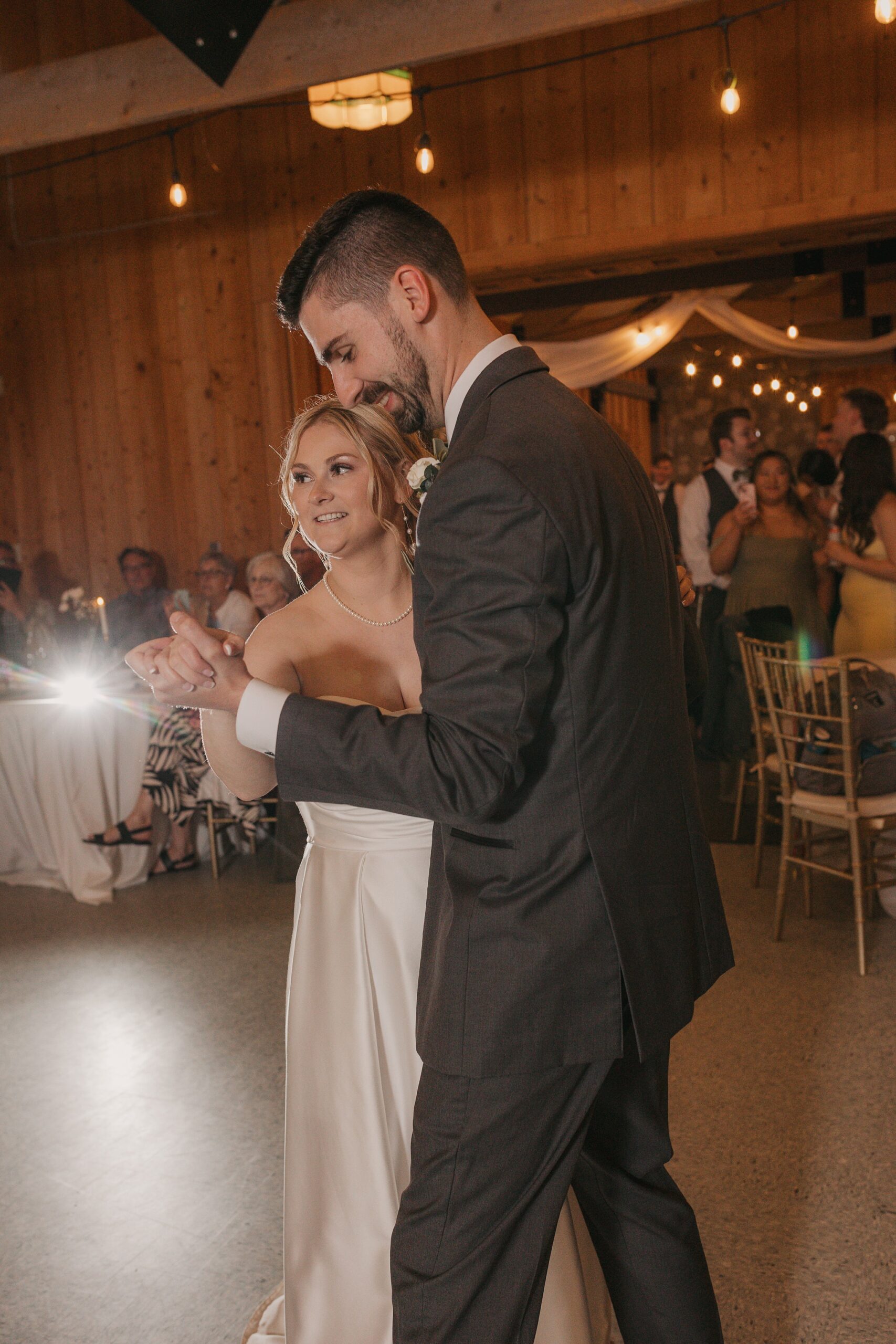Wedding dance at asessippi ski resort sugar shack