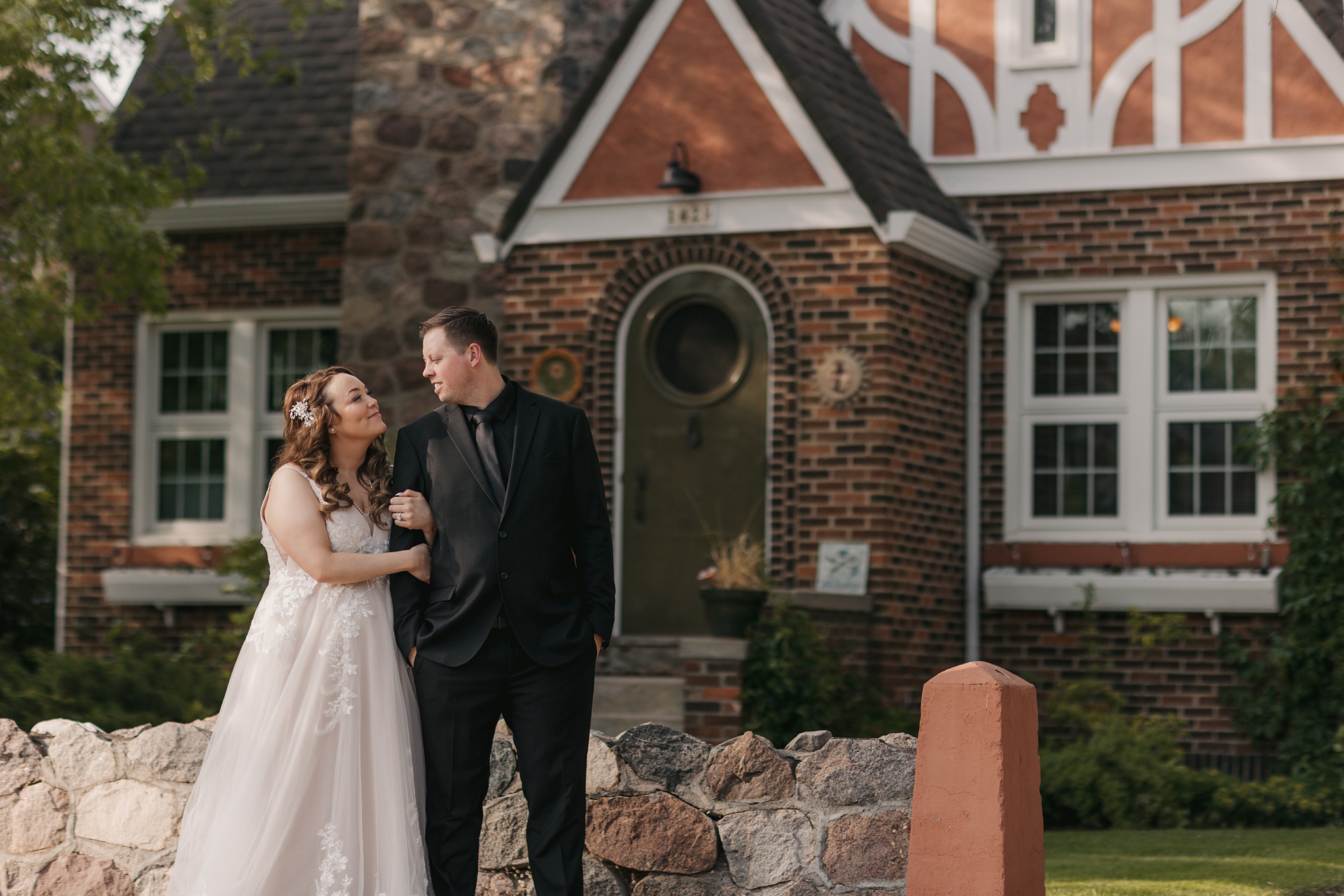 Intentional and Intimate Friday Wedding at the old stone inn of Estevan