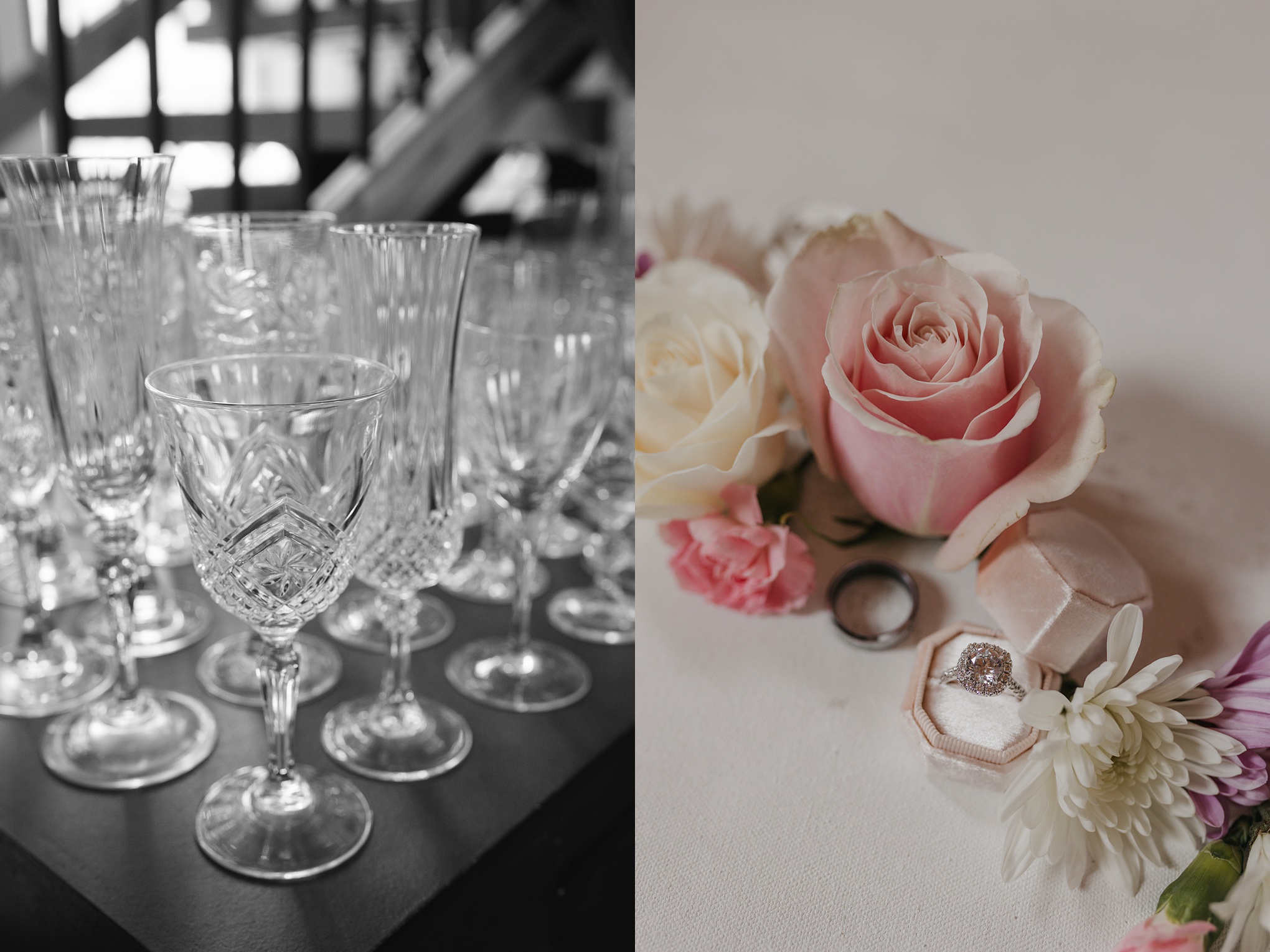 wedding details at the old stone inn