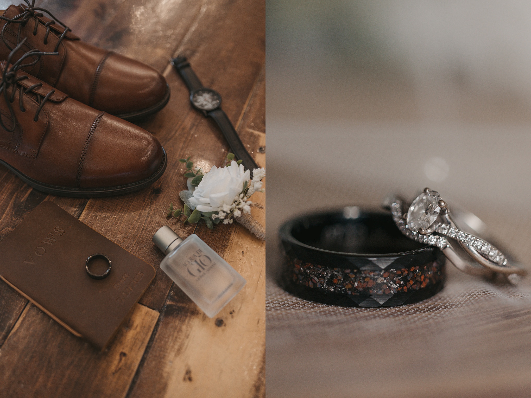 dinosaur bone wedding ring