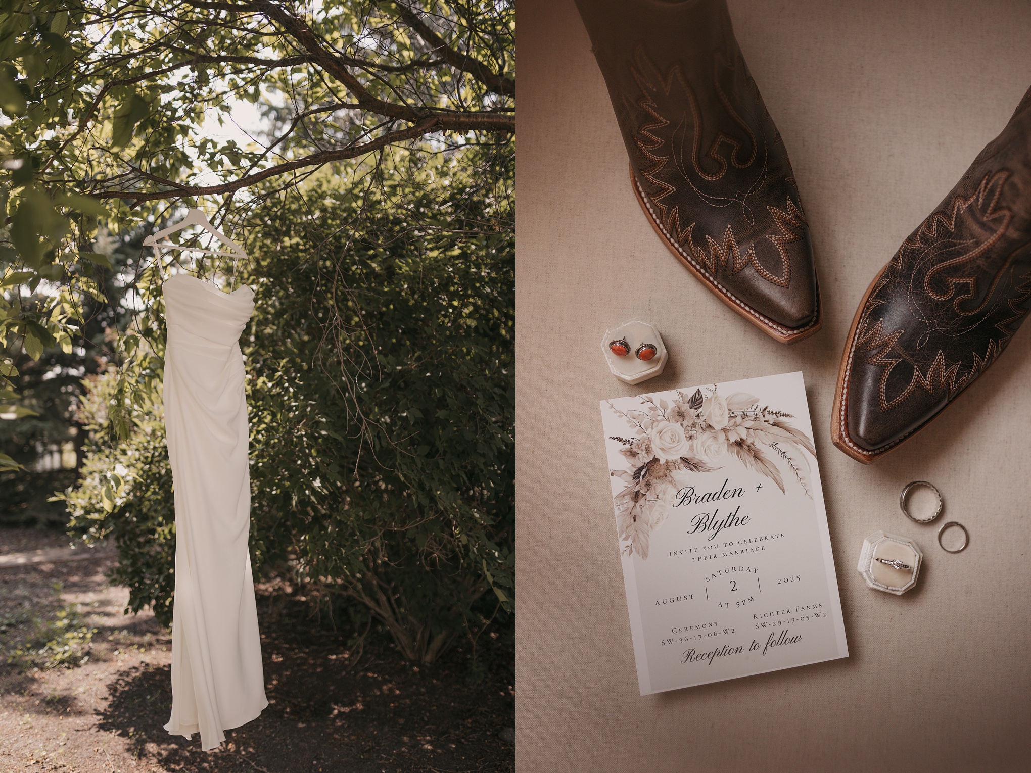 Summer Farm Wedding Celebration on the Prairies