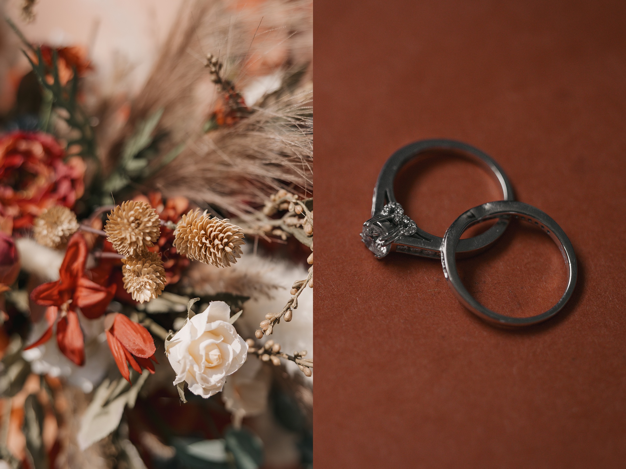 Terracotta wedding details