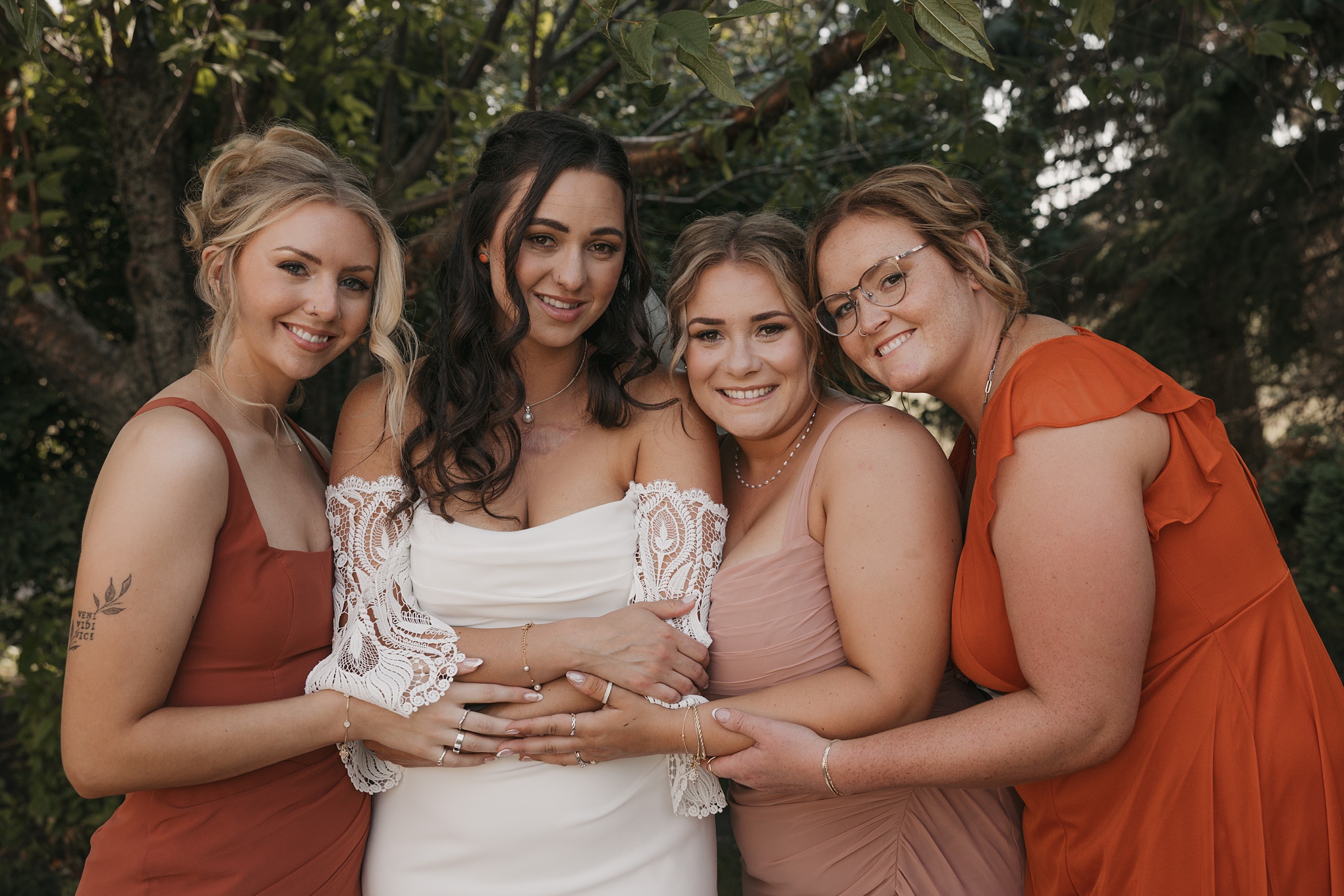 terracotta bridesmaid dresses