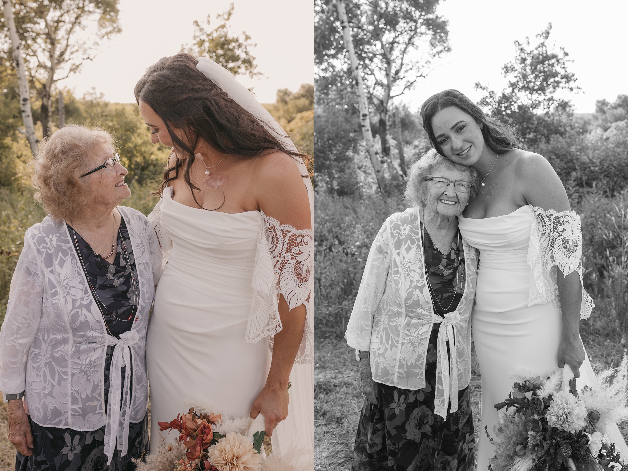 Photo of bride with grandma