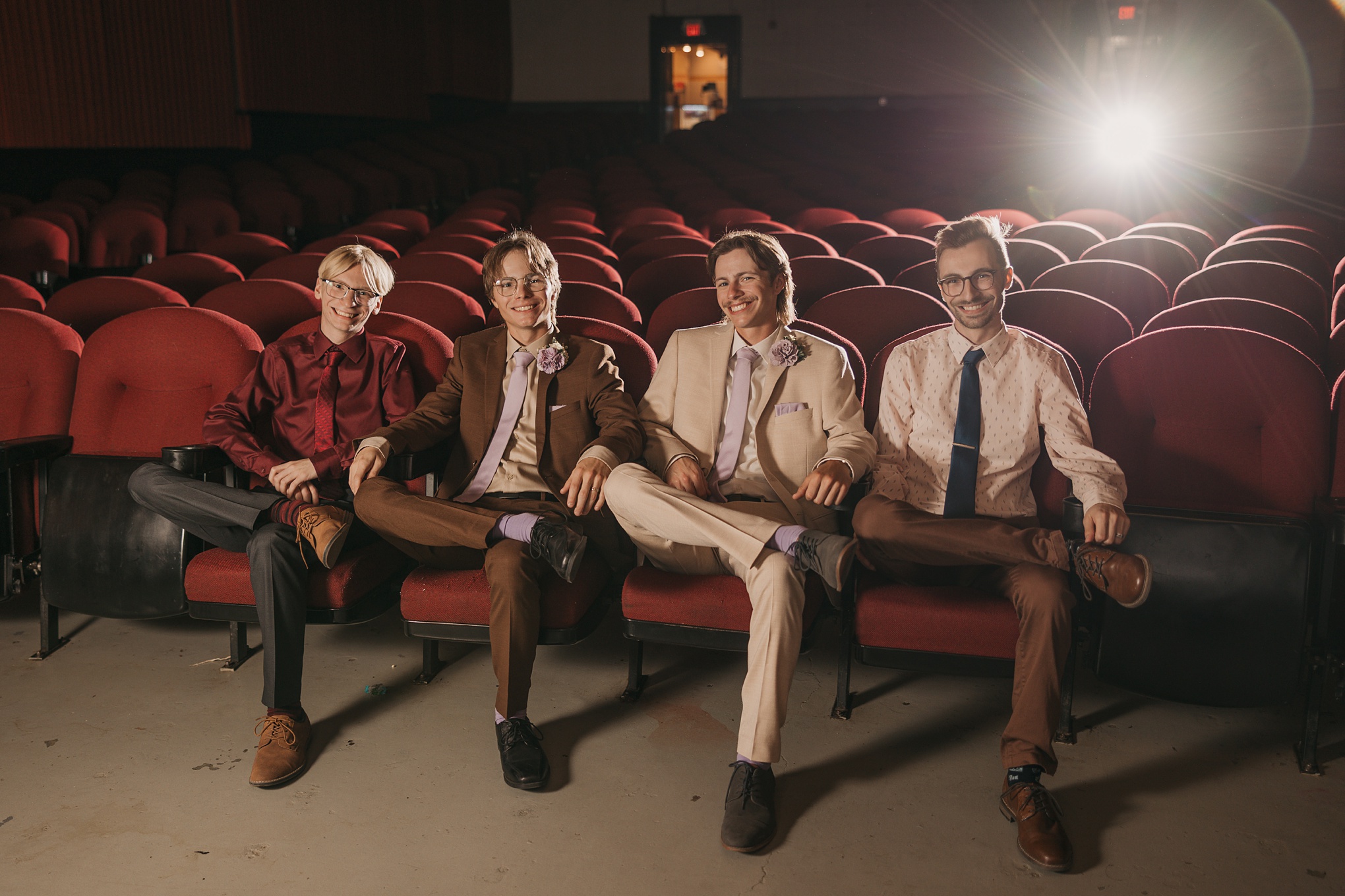 Cinematic Wedding Portraits at Orpheum Theatre Estevan 